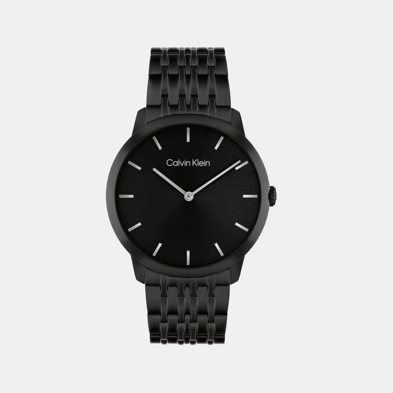 Intrigue Unisex Quartz Black Dial Analog Stainless Steel Watch 25300008