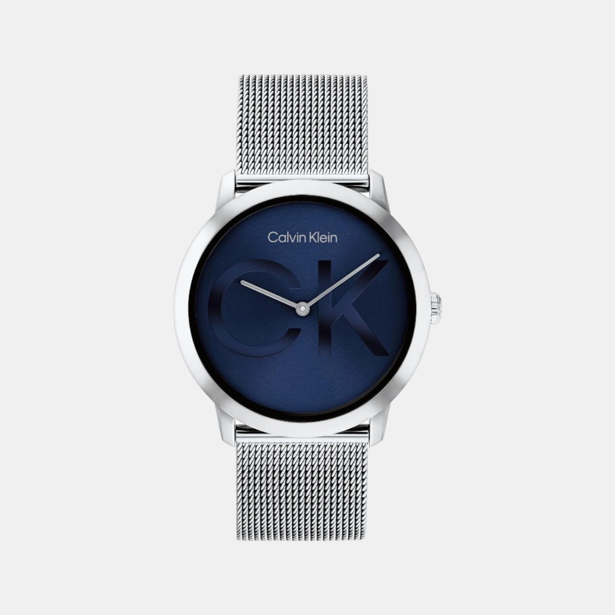 Intrigue Unisex Quartz Blue Dial Analog Mesh Watch 25300010