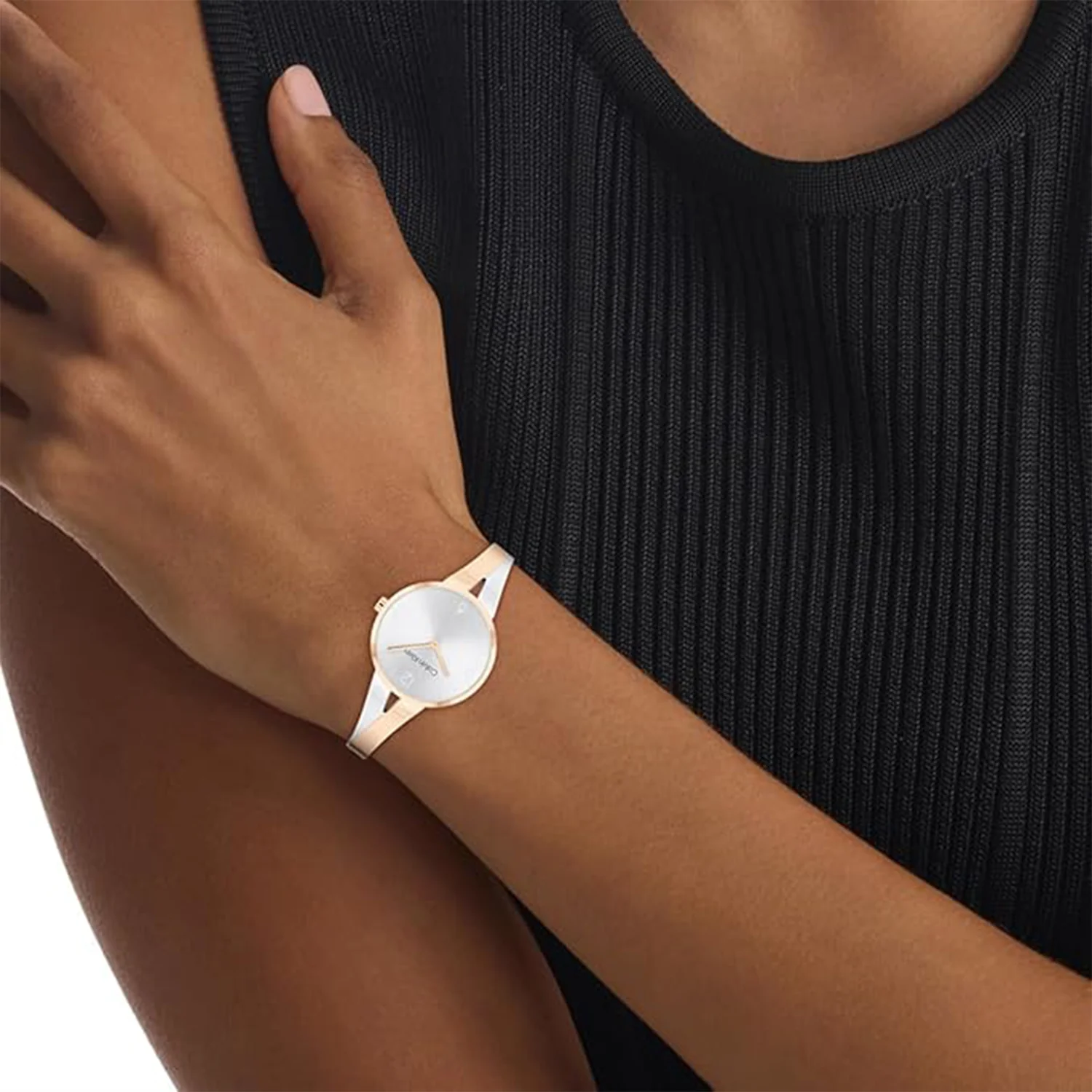 Joyful Women Quartz Silver Dial Analog Stainless Steel Watch 25100028 - Image 4