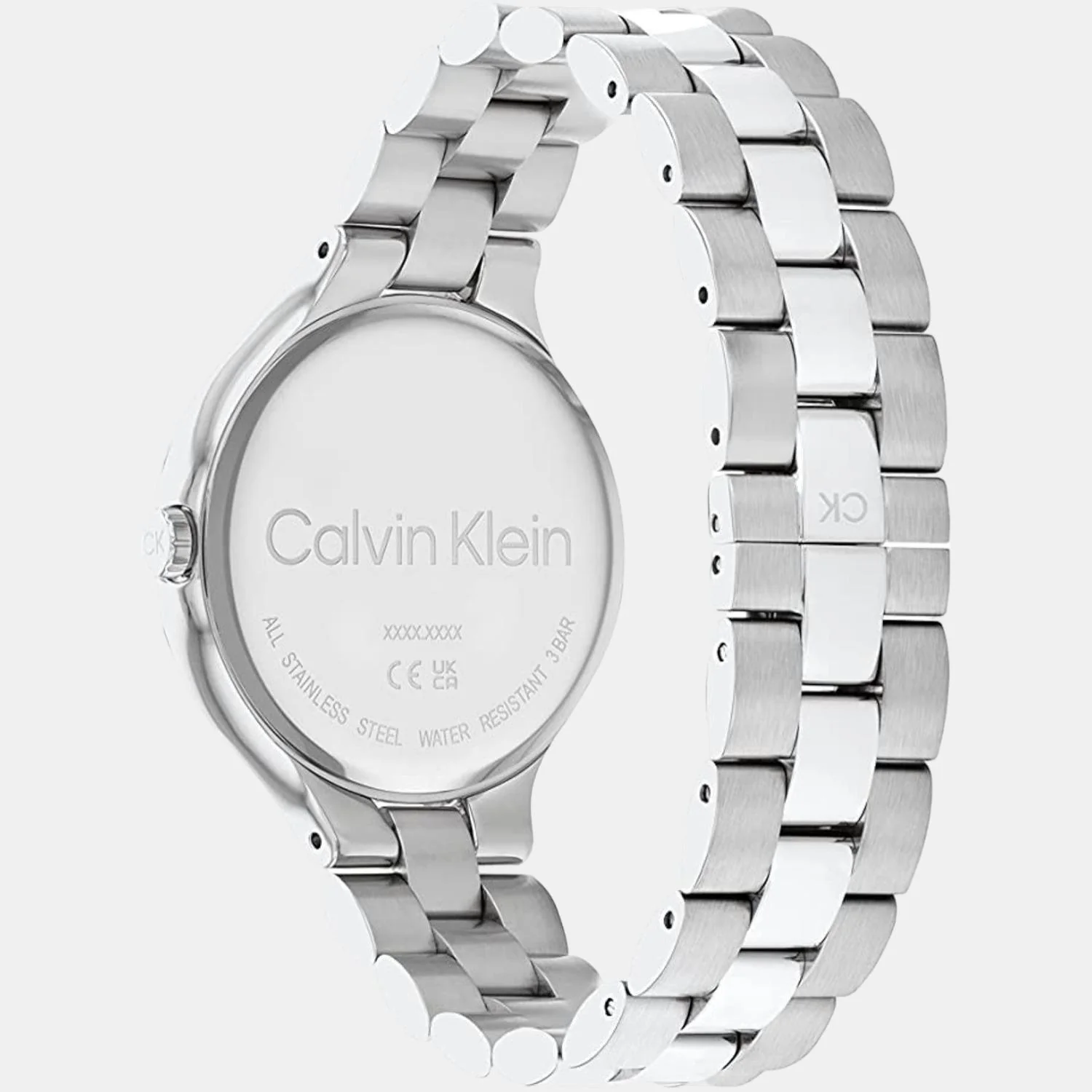 Linked Bracelet Women Quartz Silver Dial Analog Stainless Steel Watch 25200128 - Image 3