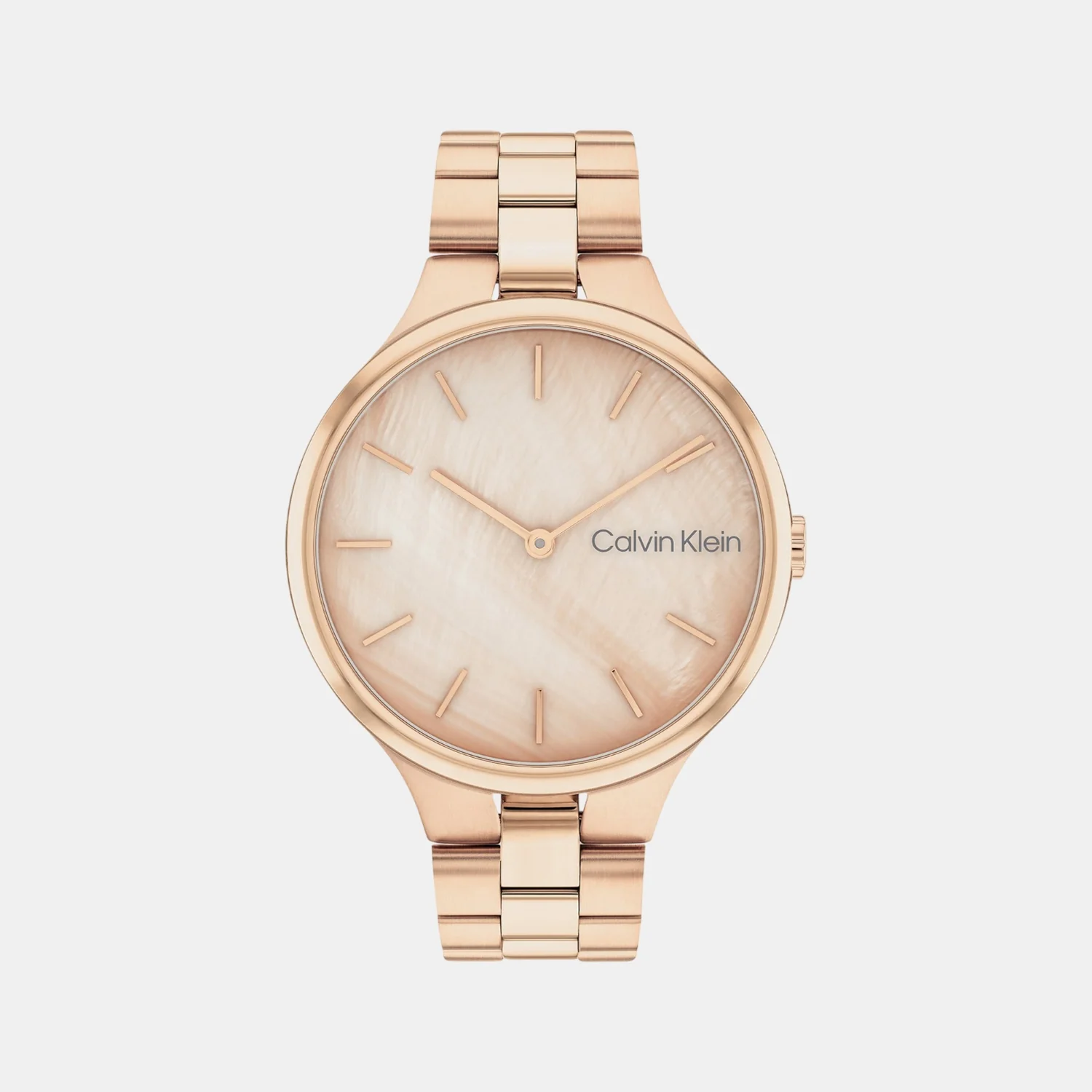 Linked Women Quartz Mother Of Pearl Dial Analog Stainless Steel Watch 25200427