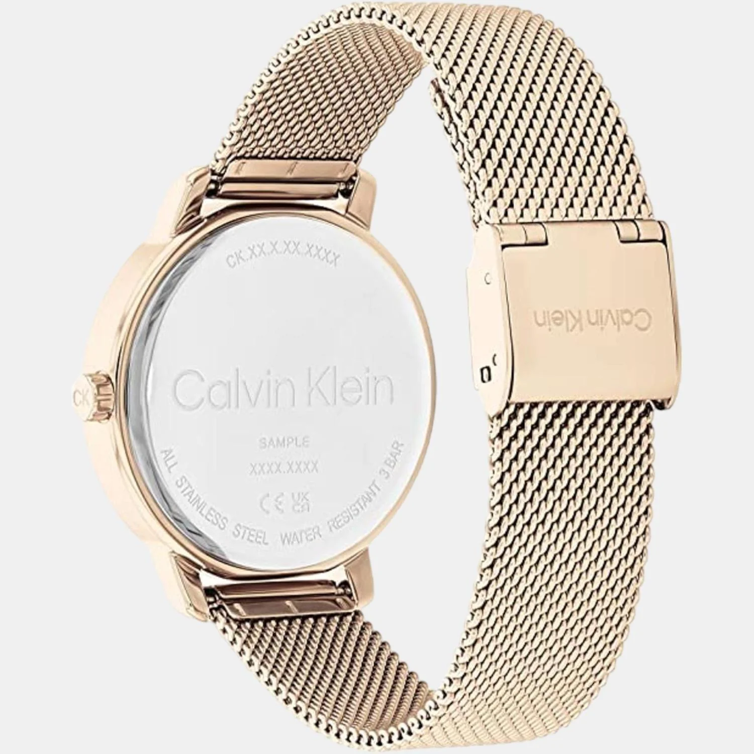 Minimalistic Women Quartz Rose Gold Dial Multi-Function Stainless Steel Watch 25200179 - Image 3