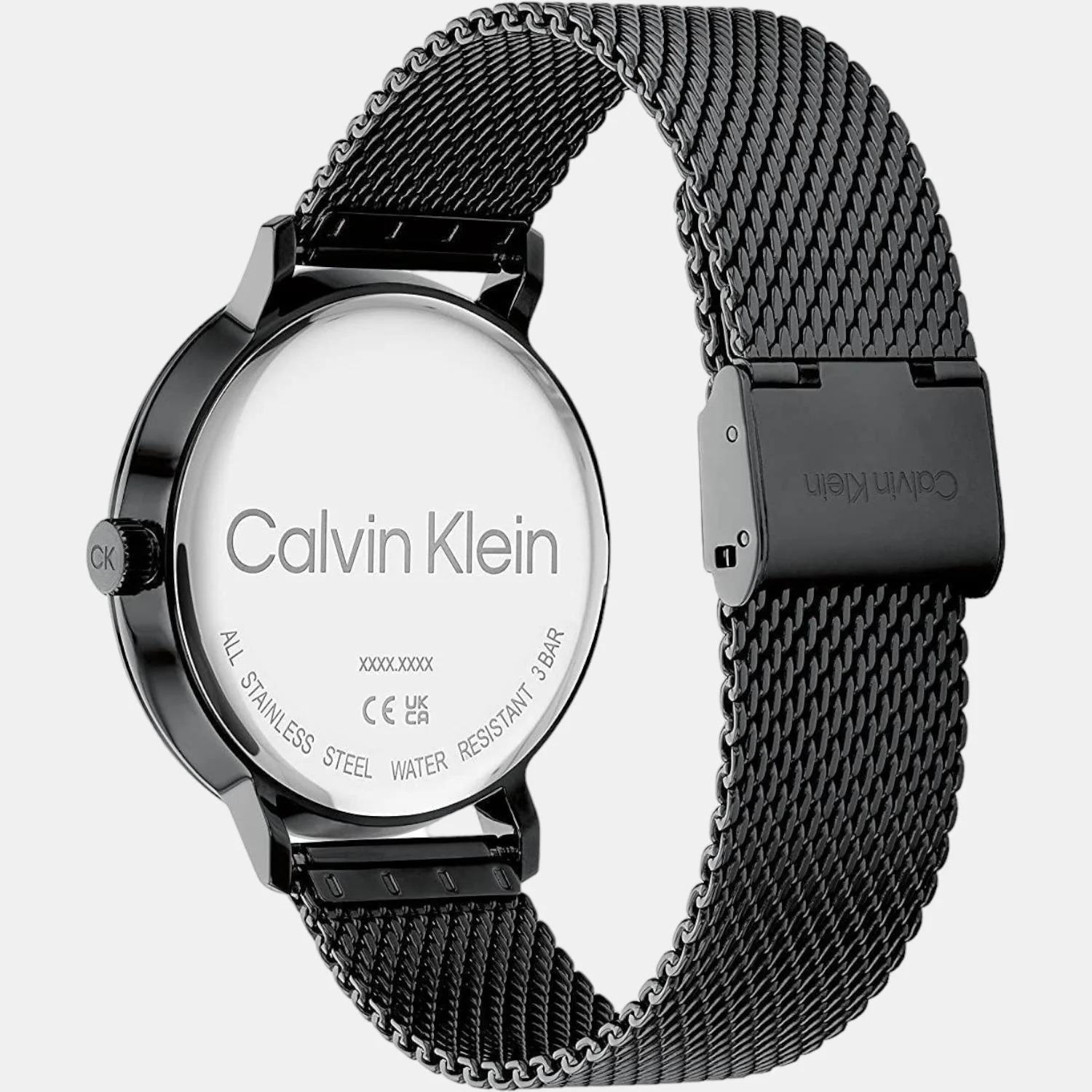 Modern Men Quartz Black Dial Analog Stainless Steel Watch 25200046 - Image 3