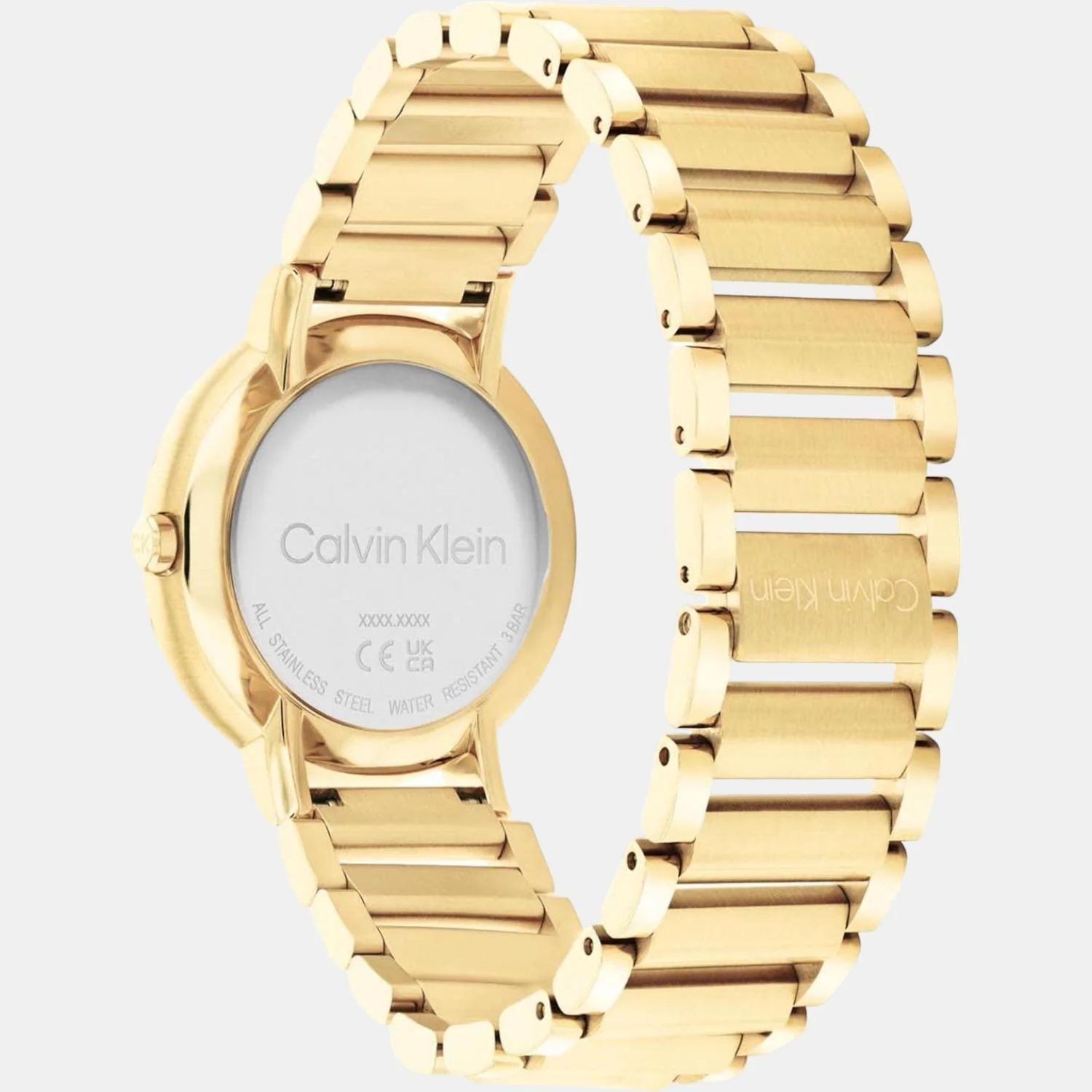 Open Link Women Quartz Gold Dial Analog Stainless Steel Watch 25200086 - Image 3