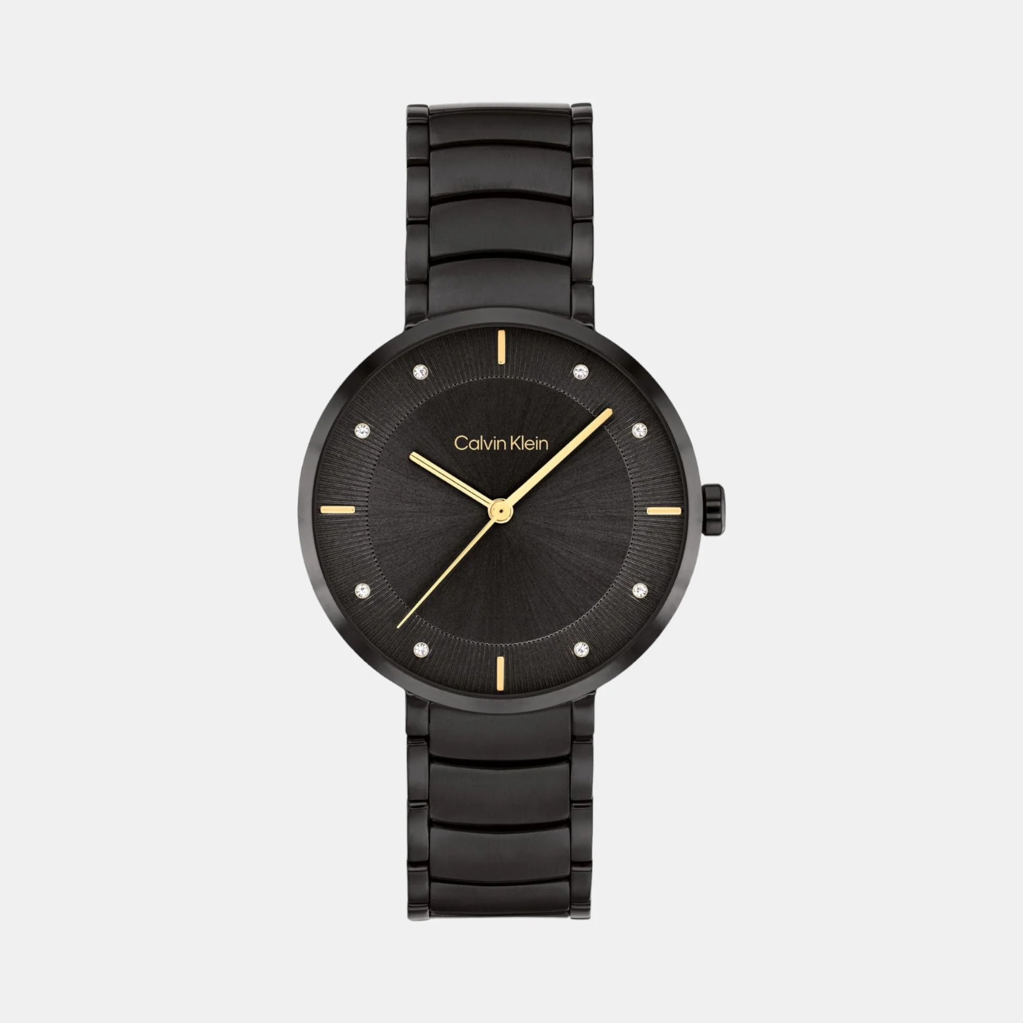 Sentiment Women Quartz Black Dial Analog Stainless Steel Watch 25100021