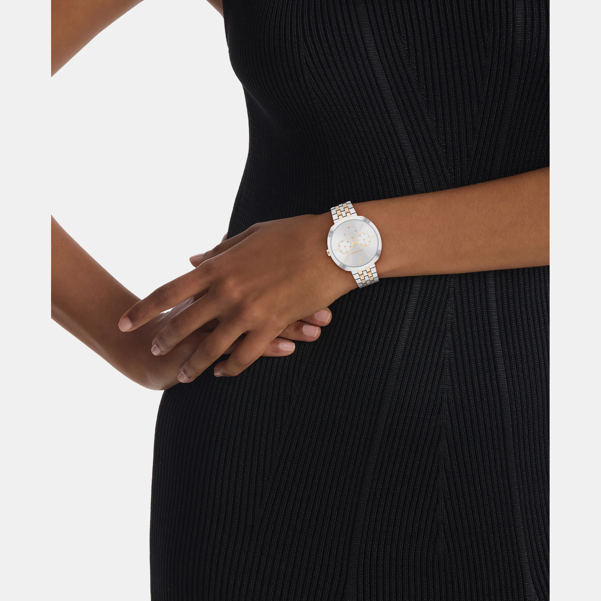 Shape Women Quartz Silver Dial Chronograph Stainless Steel Watch 25200337 - Image 4