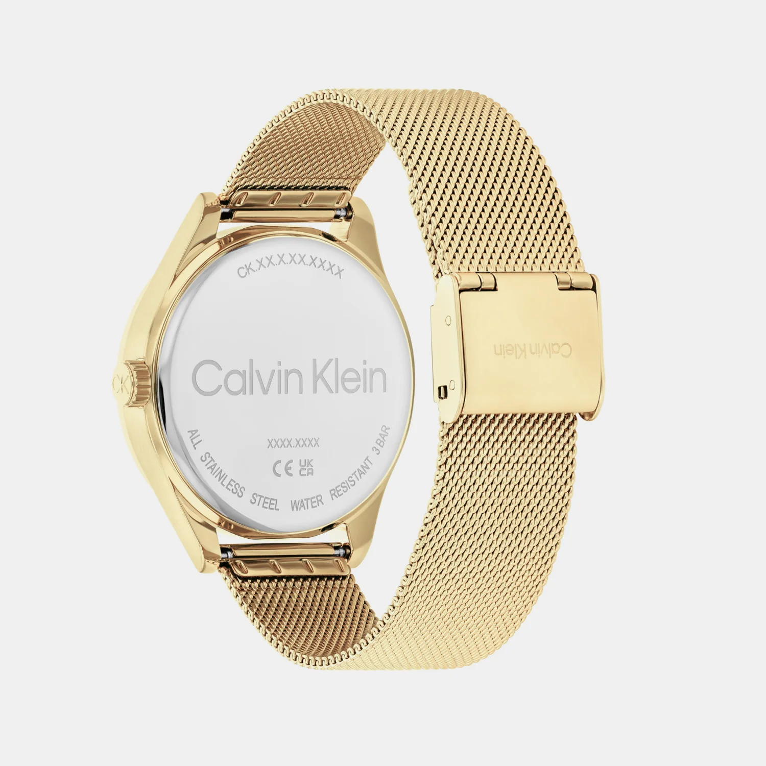 Spark Women Quartz Gold Dial Multi-Function Mesh Watch 25100011 - Image 3