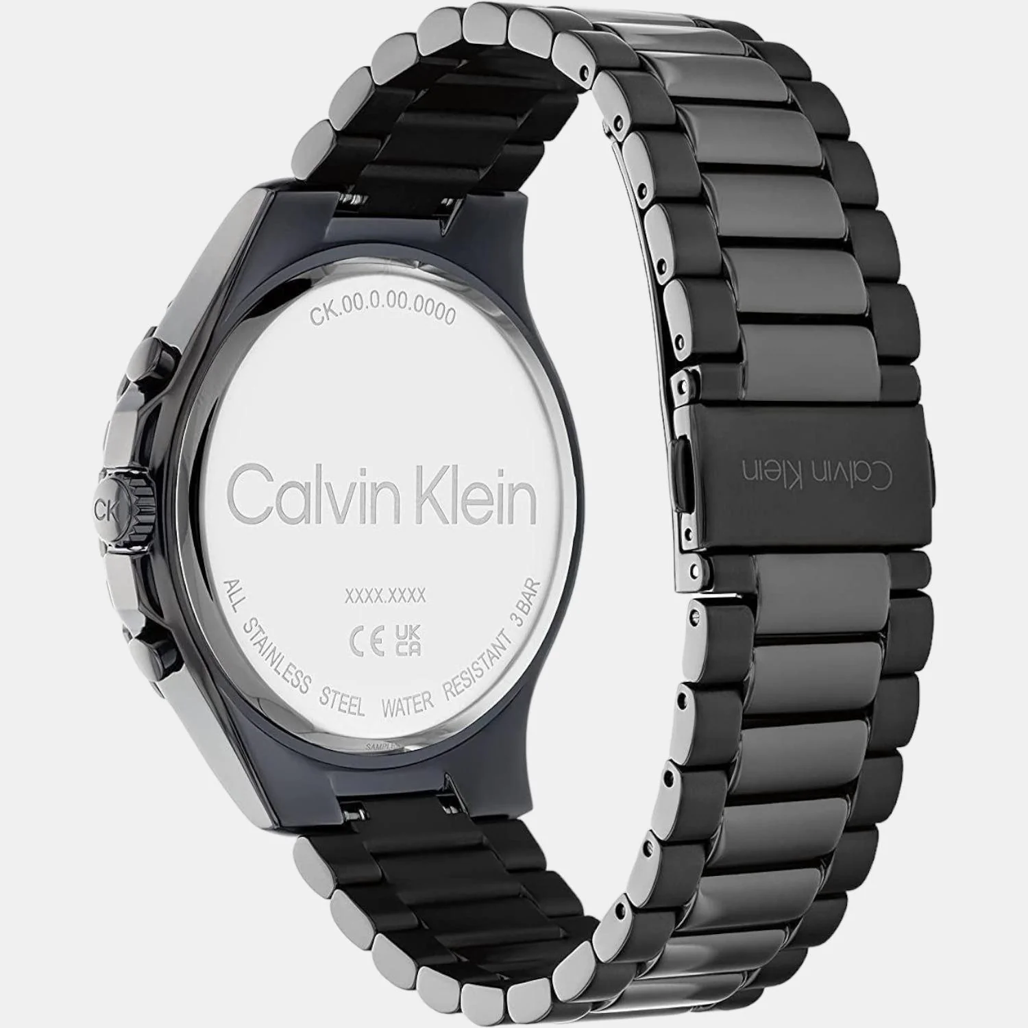 Sport Men Quartz Black Dial Chronograph Stainless Steel Watch 25200117 - Image 3
