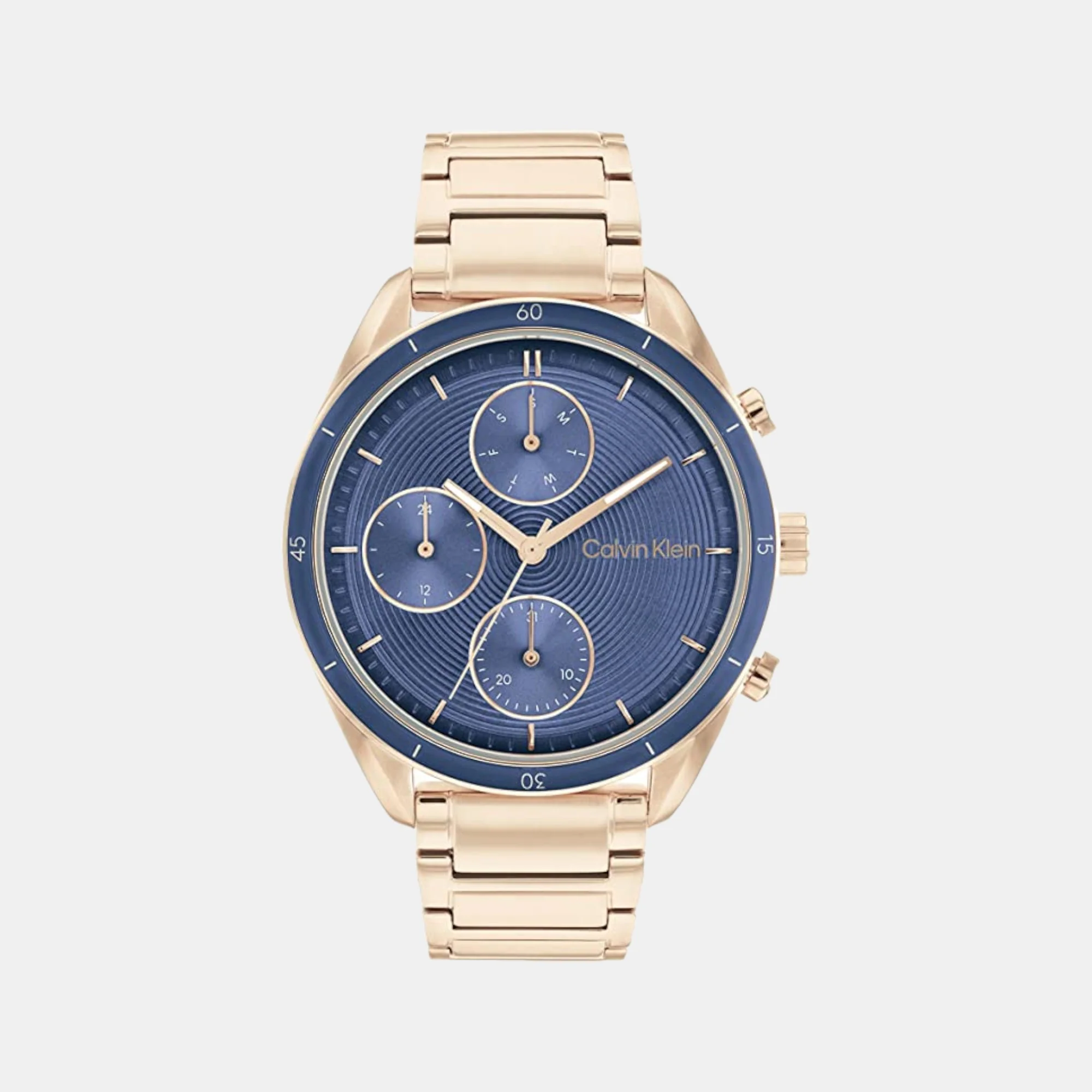 Sport Women Quartz Blue Dial Chronograph Stainless Steel Watch 25200172