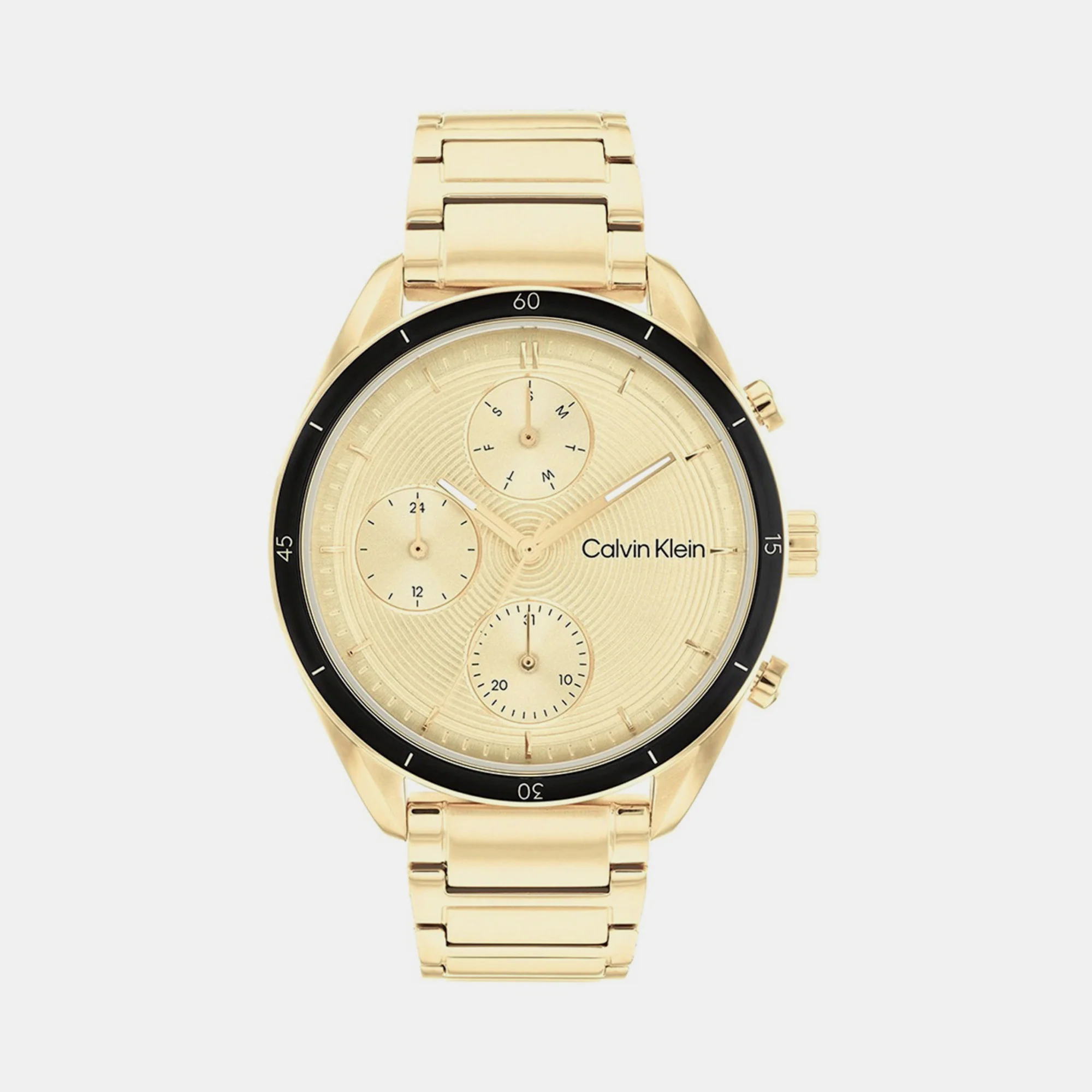 Sport Women Quartz Champagne Dial Analog Stainless Steel Watch 25200173