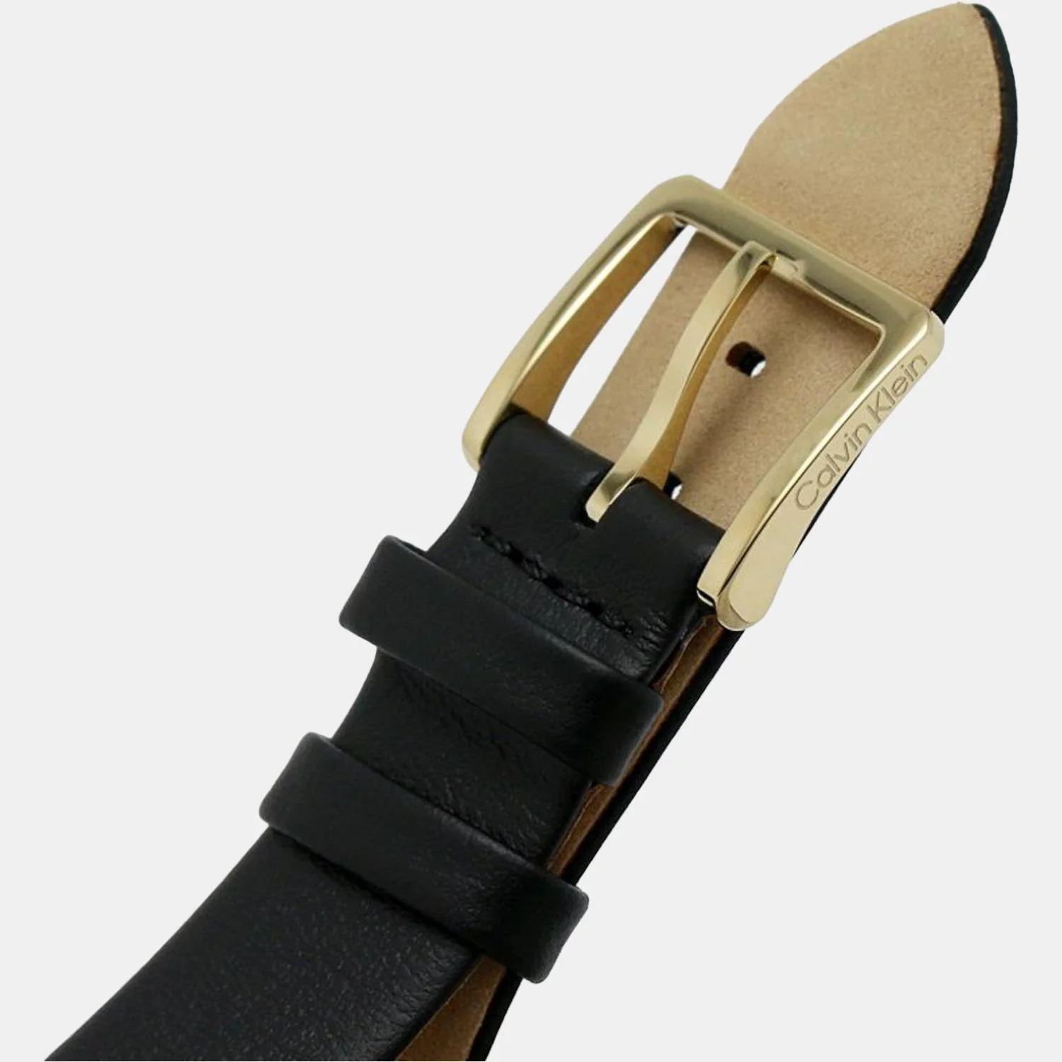 Timeless Women Quartz Black Dial Chronograph Leather Watch 25200123 - Image 9