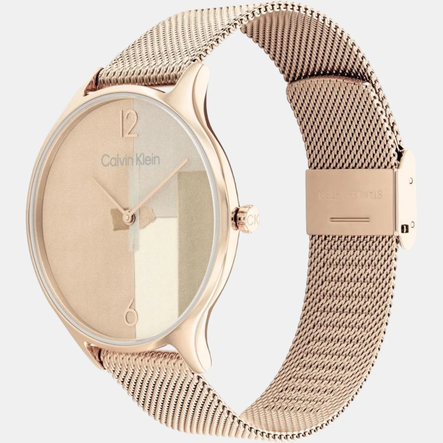 Timeless Women Quartz Two Tone Dial Analog Stainless Steel Watch 25200006 - Image 3