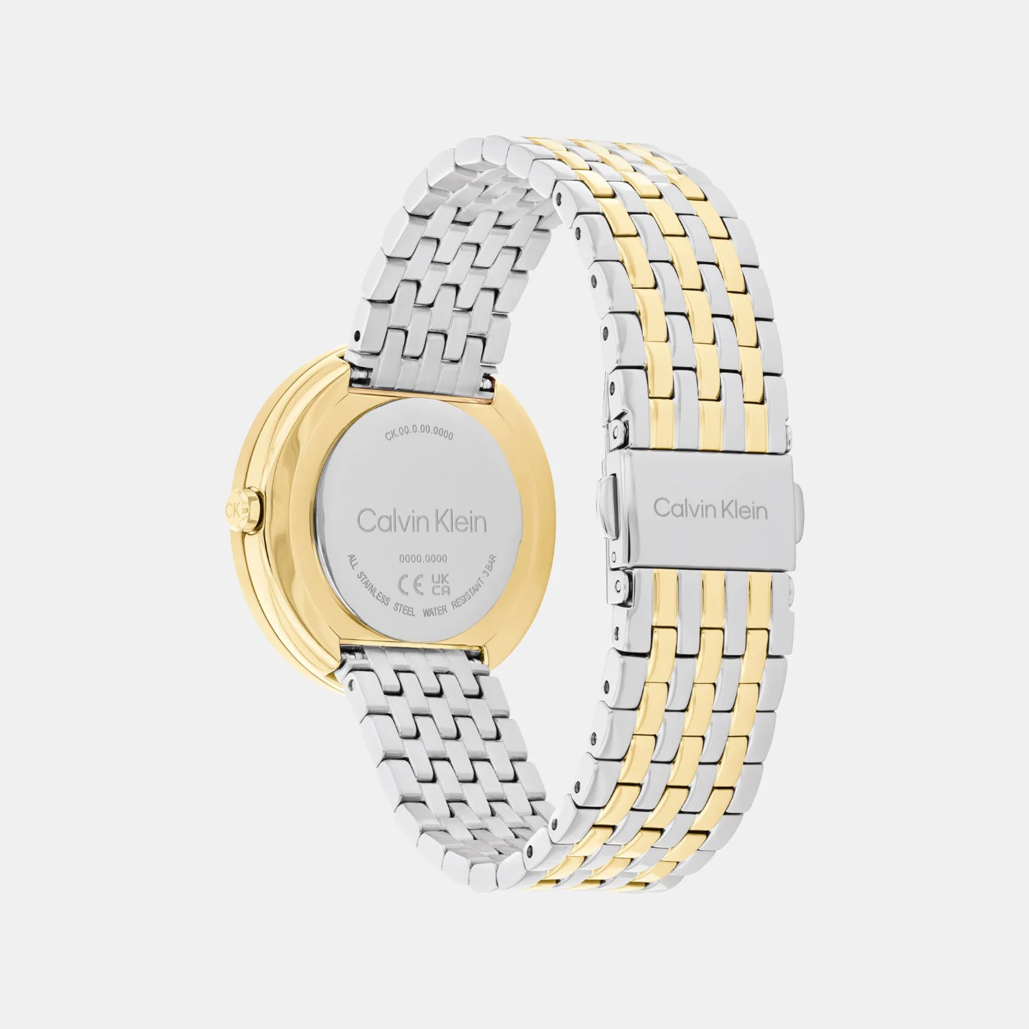 Twisted Bezel Women Quartz Black Dial Analog Stainless Steel Watch 25100071 - Image 3