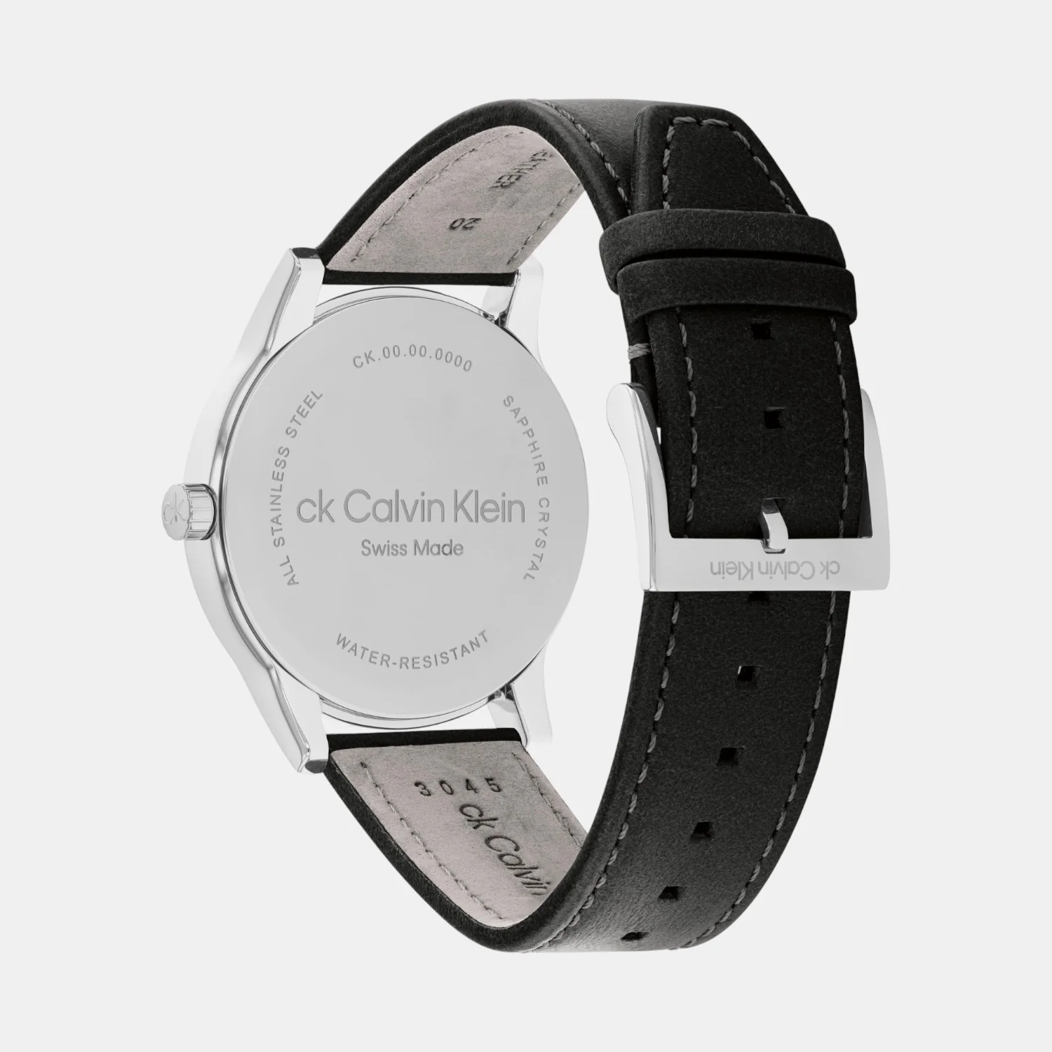 Unisex Quartz Black Dial Analog Stainless Steel Watch 25000013 - Image 3