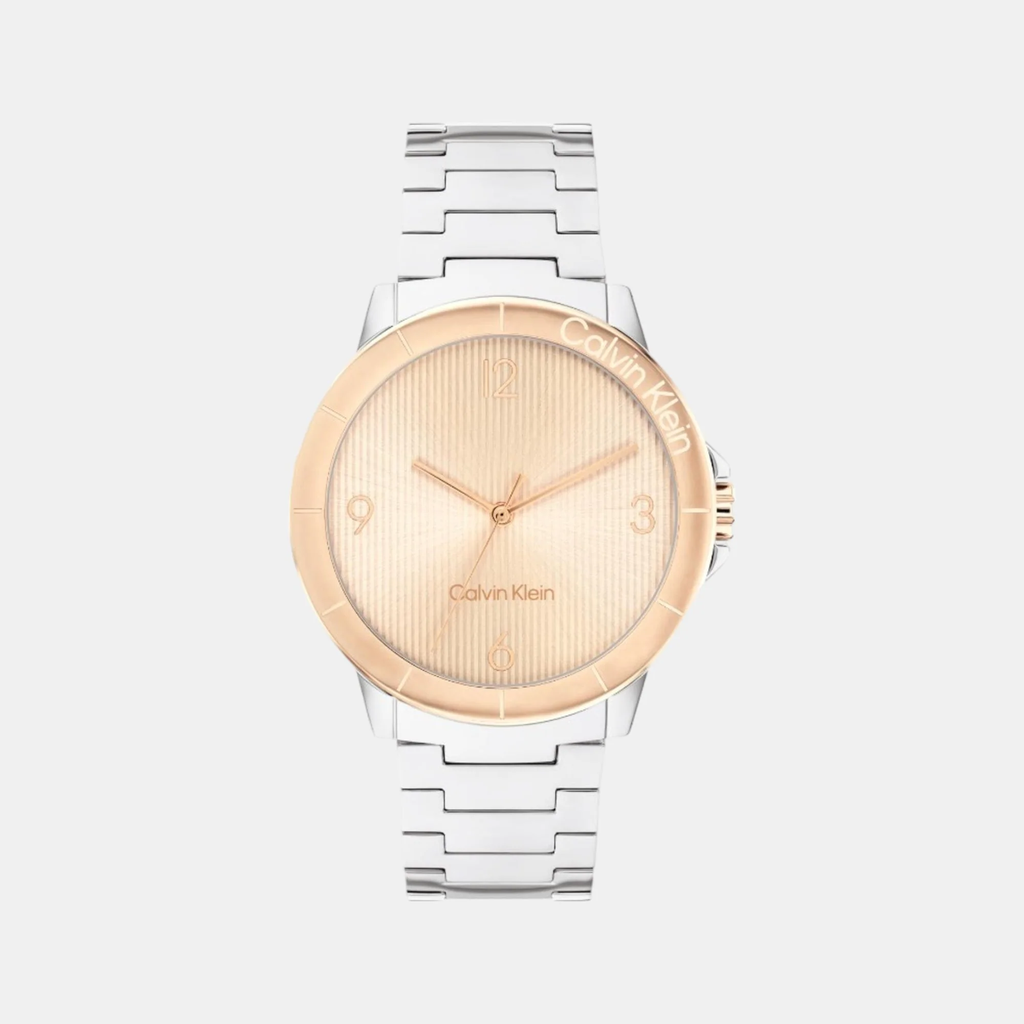 Vivacious Women Quartz Carnation Gold Dial Analog Stainless Steel Watch 25100025