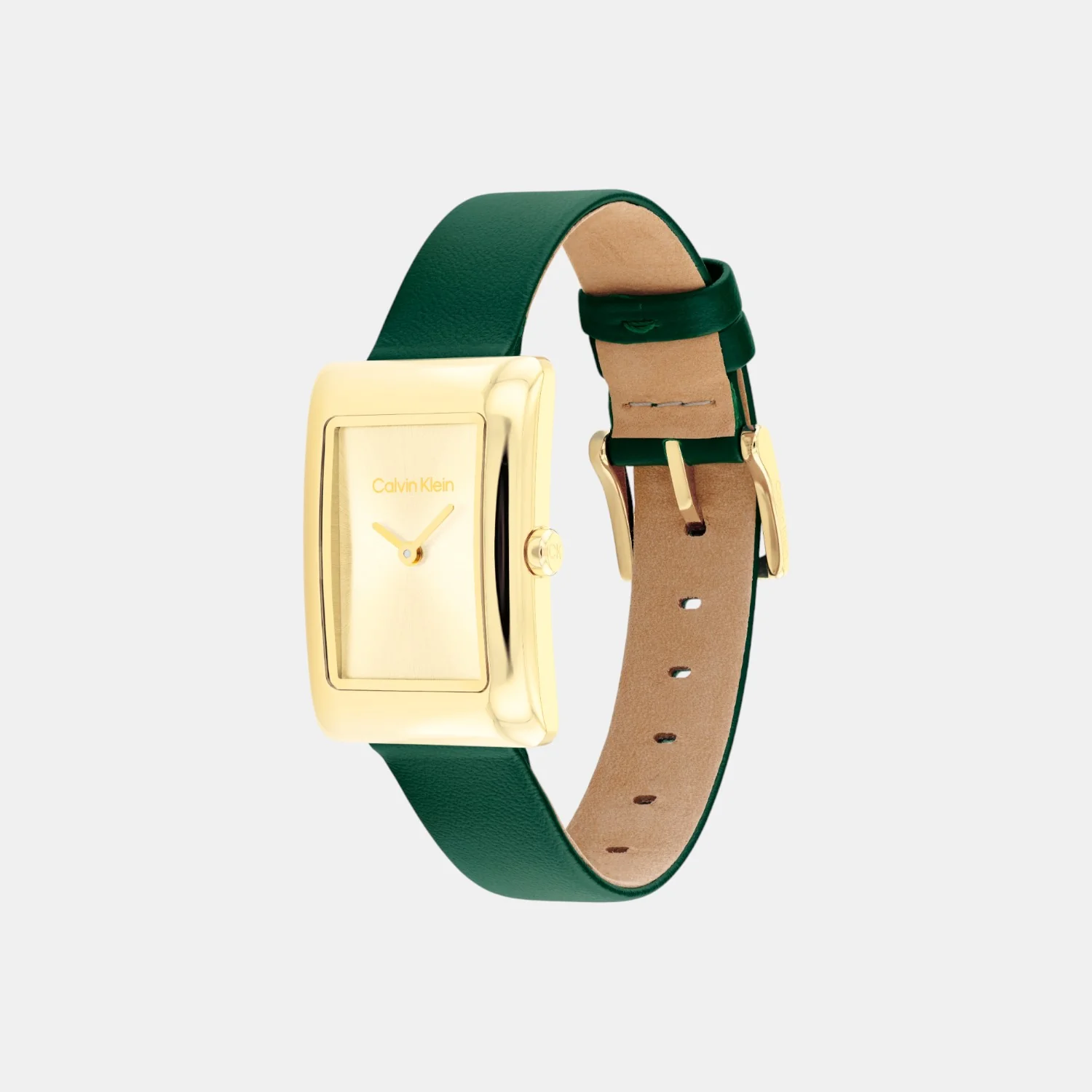 Women Quartz Gold Dial Analog Leather Watch 25200397 - Image 2