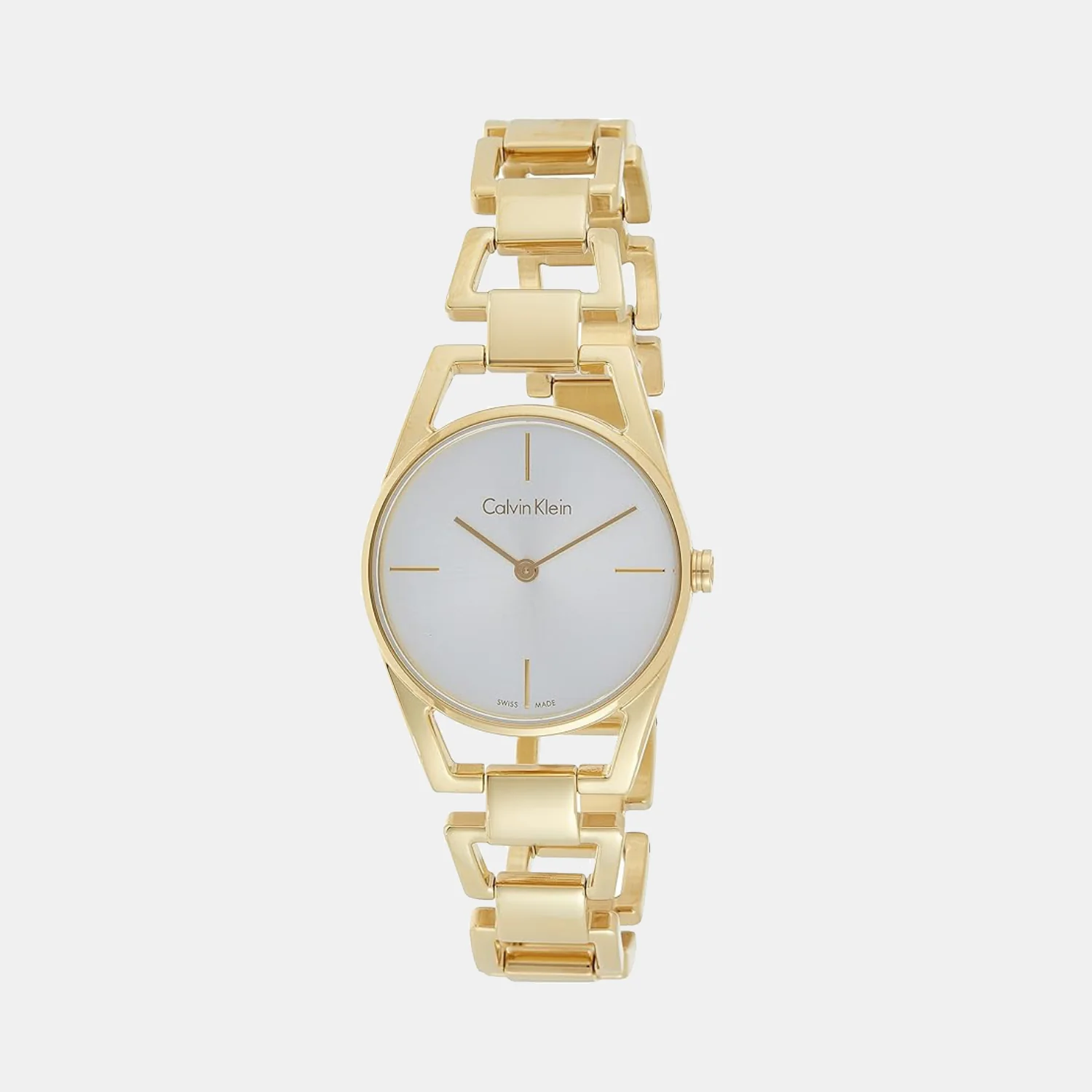 Women Quartz Silver Dial Analog Stainless Steel Watch K7L23546