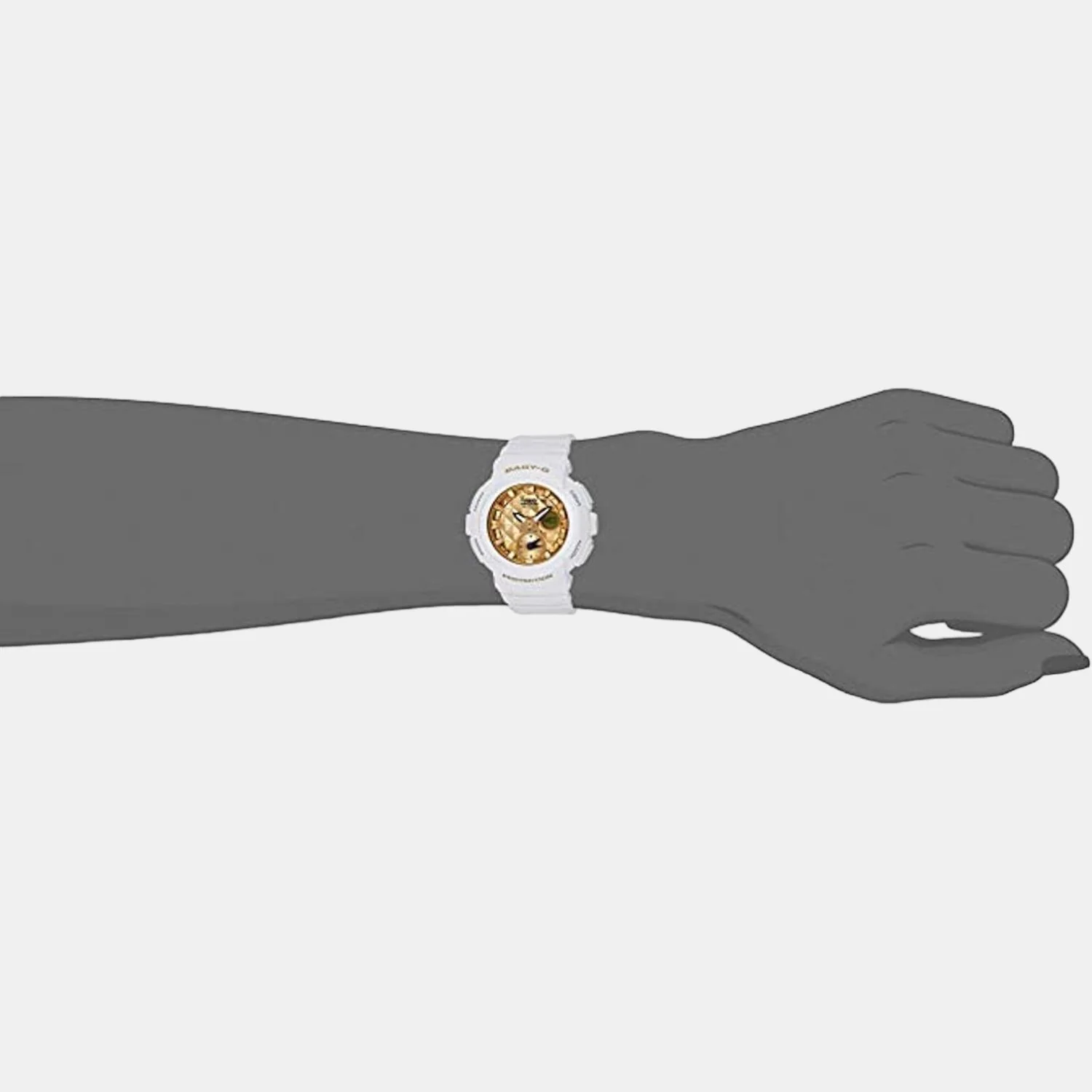 Baby-G Unisex Quartz Gold Dial Analog-Digital Resin Watch B183 - Image 4