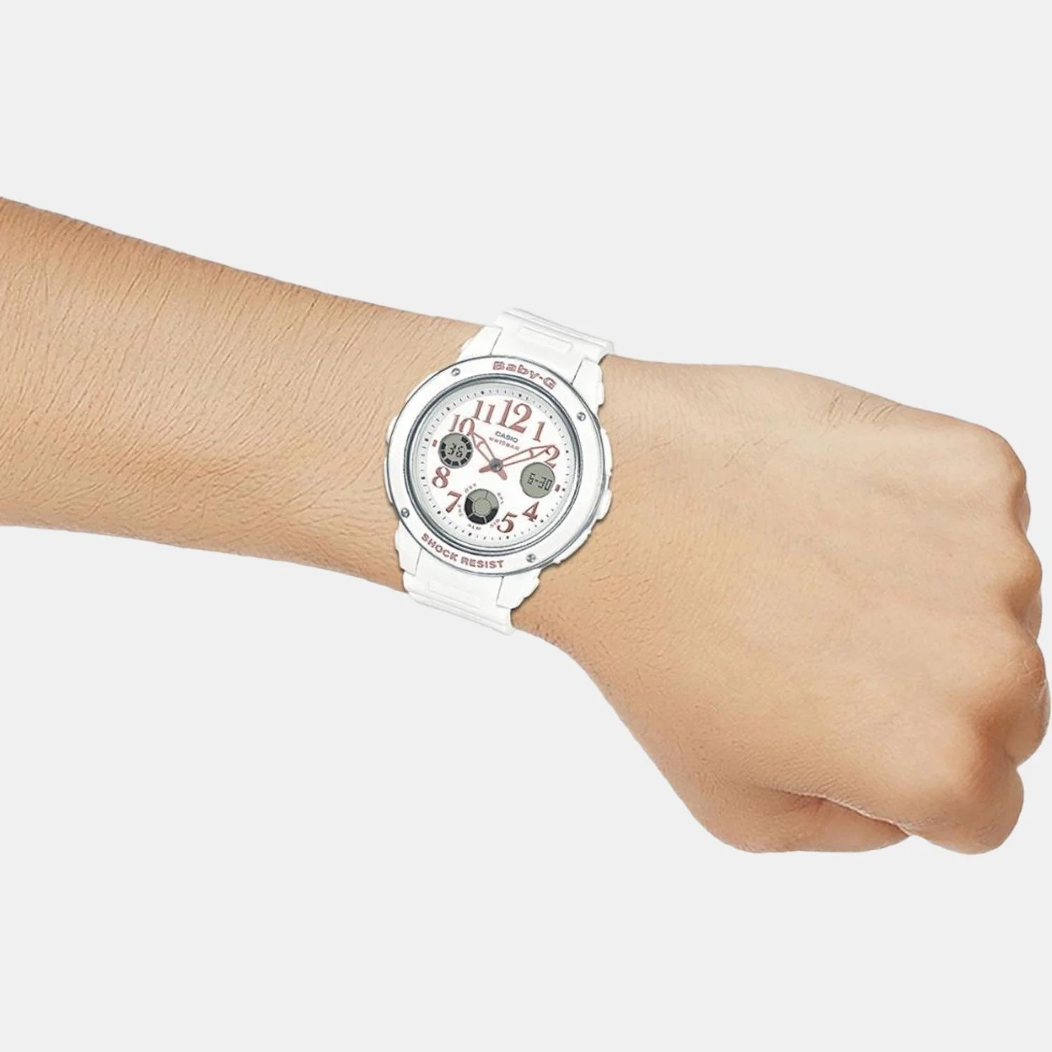 Baby-G Unisex Quartz White Dial Analog Resin Watch B164 - Image 4