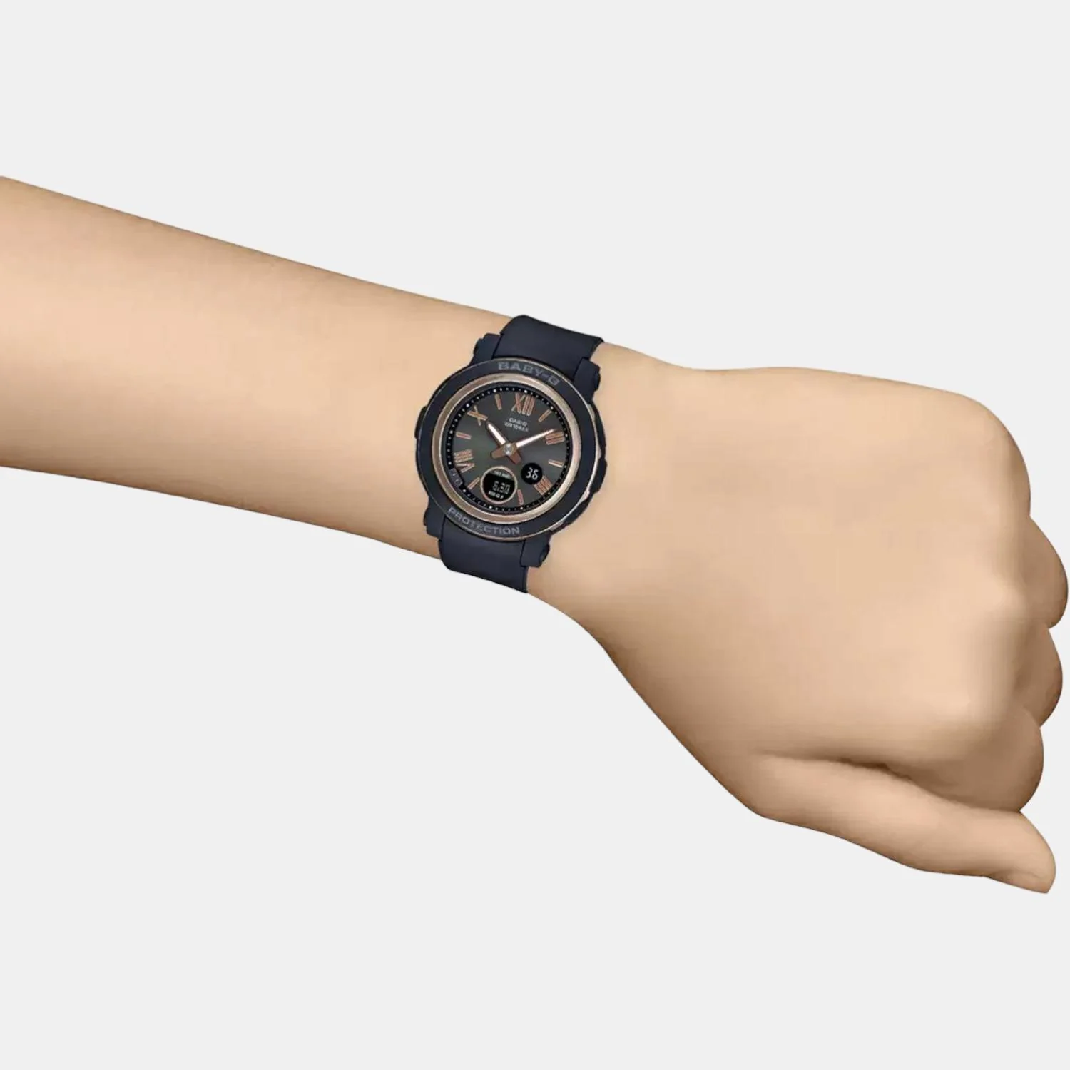 Baby-G Women Quartz Black Dial Analog-Digital Resin Watch B218 - Image 5