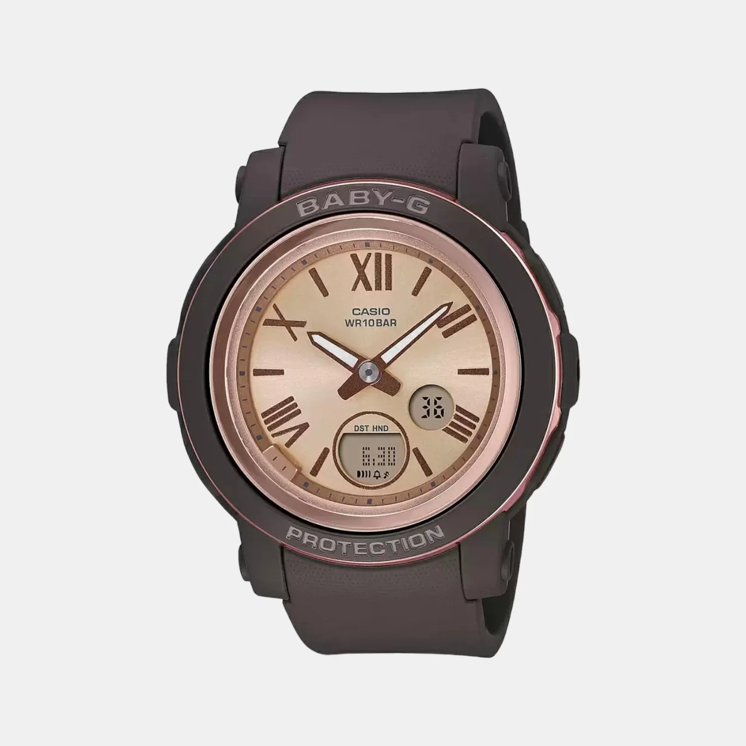 Baby-G Women Quartz Black Dial Analog-Digital Resin Watch B219