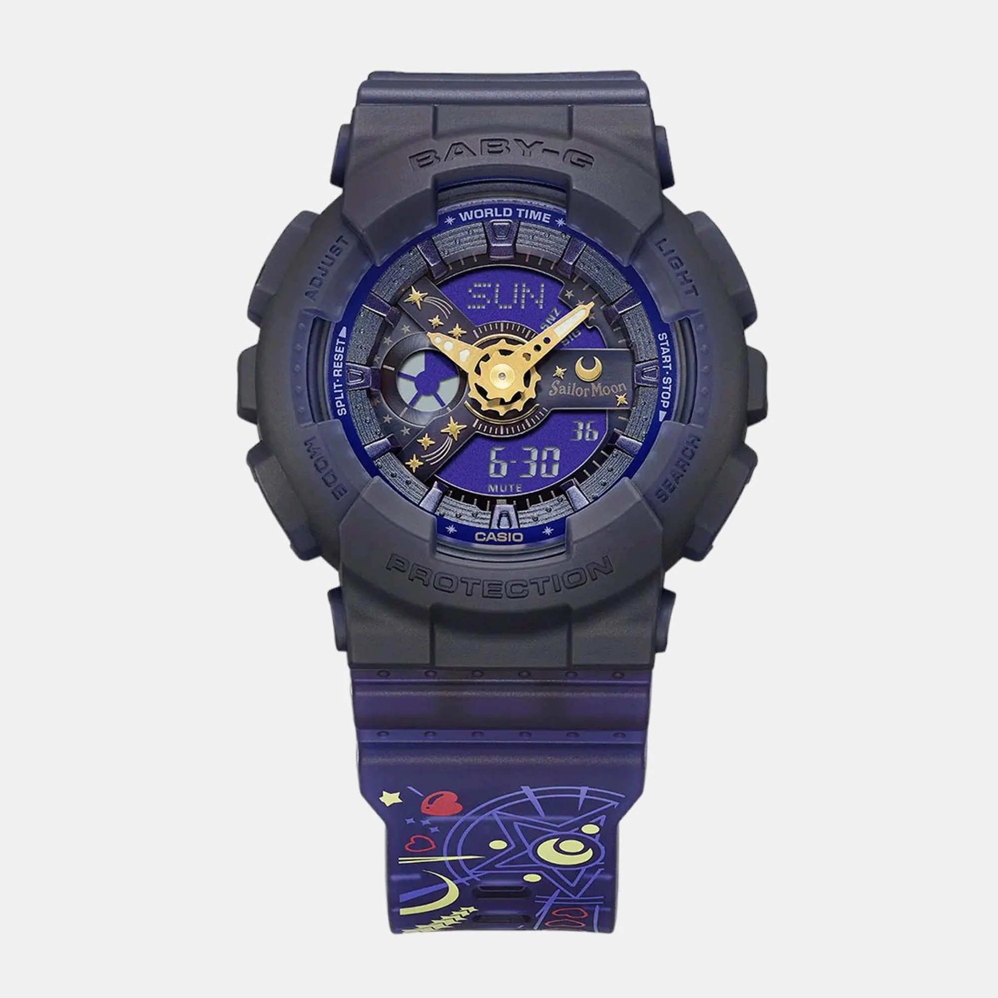 Baby-G Women Quartz Blue Dial Analog-Digital Resin Watch B227 - Image 3