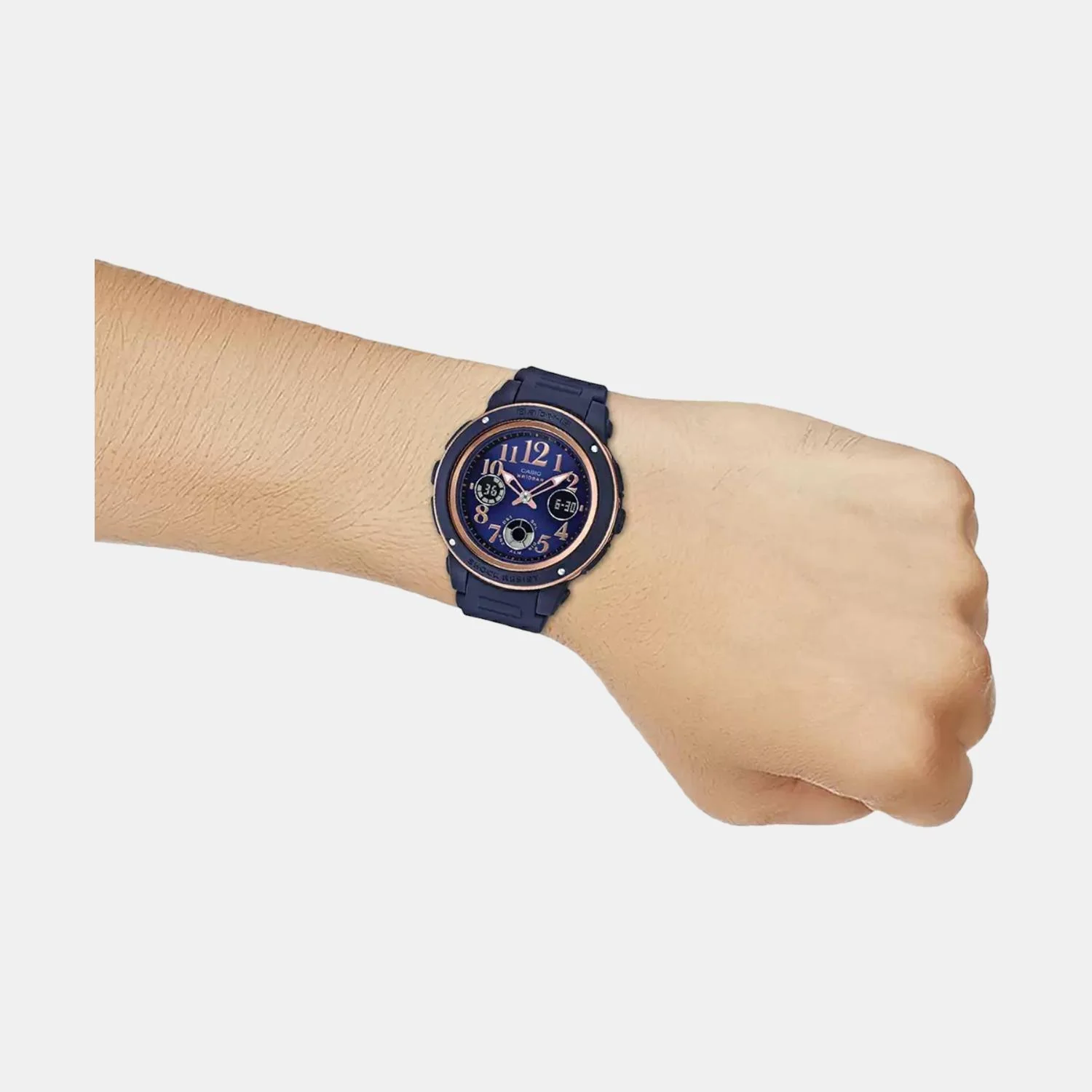 Baby-G Women Quartz Blue Dial Analog-Digital Resin Watch BX137 - Image 7