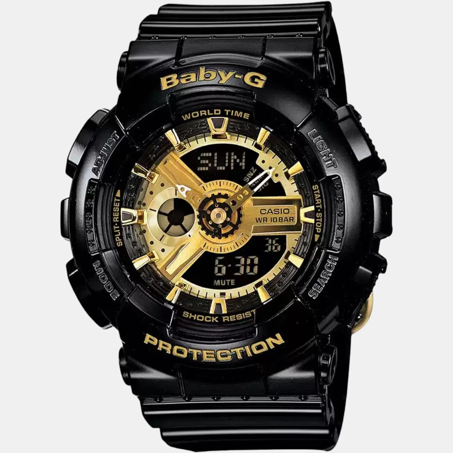 Baby-G Women Quartz Gold Dial Analog-Digital Resin Watch BX015 - Image 2