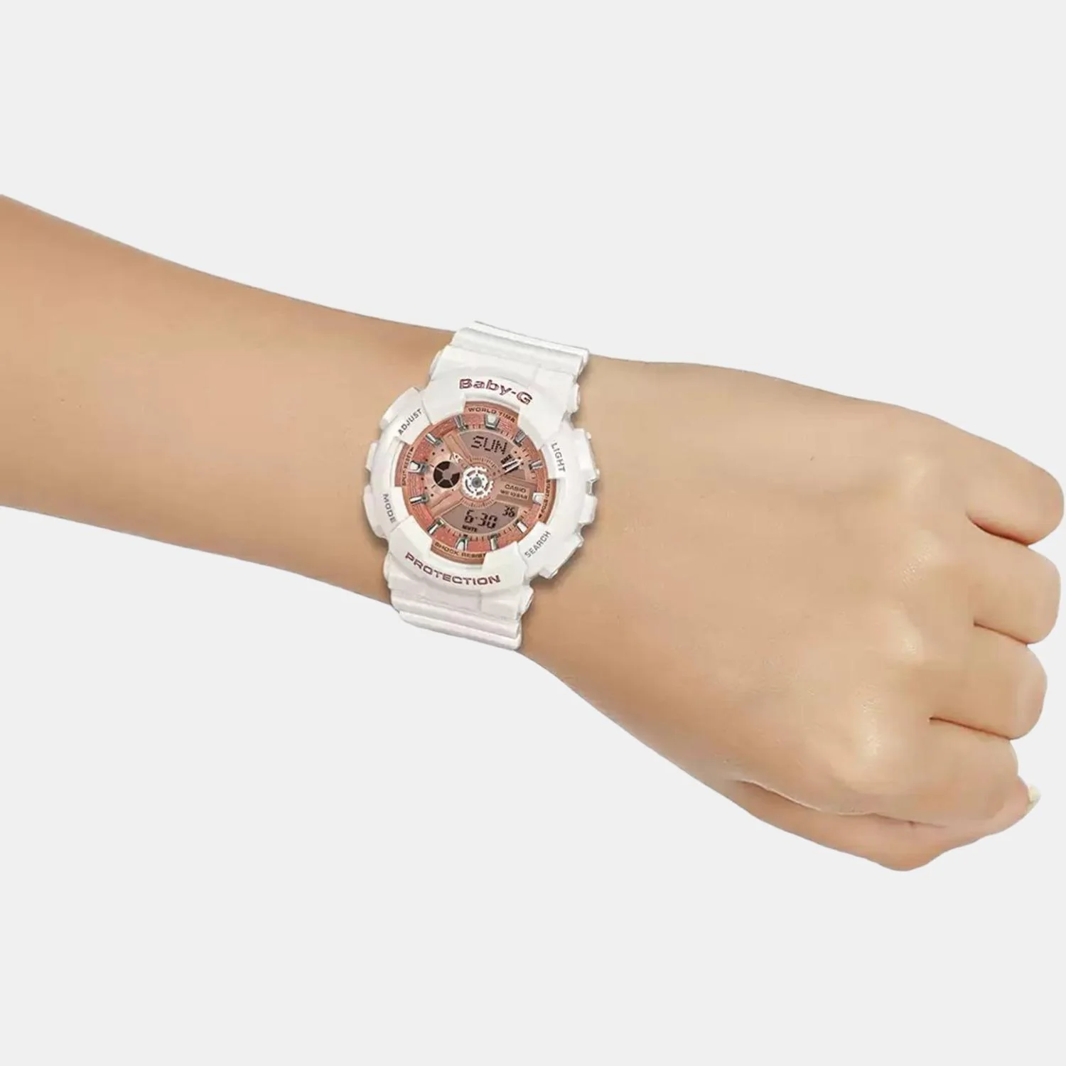 Baby-G Women Quartz Gold Dial Analog-Digital Resin Watch BX016 - Image 7