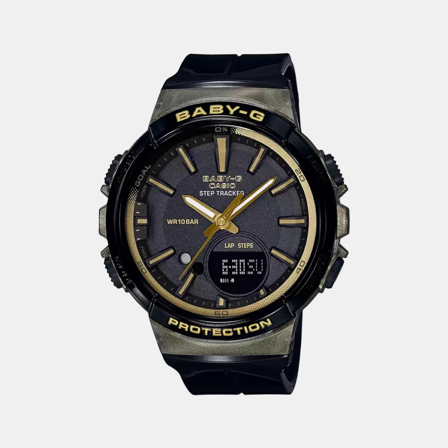 Baby-G Women Quartz Grey Dial Analog-Digital Resin Watch B211