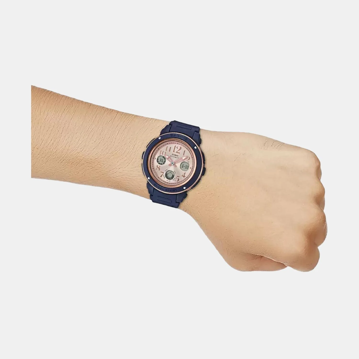 Baby-G Women Quartz Rose Gold Dial Analog-Digital Resin Watch BX136 - Image 7