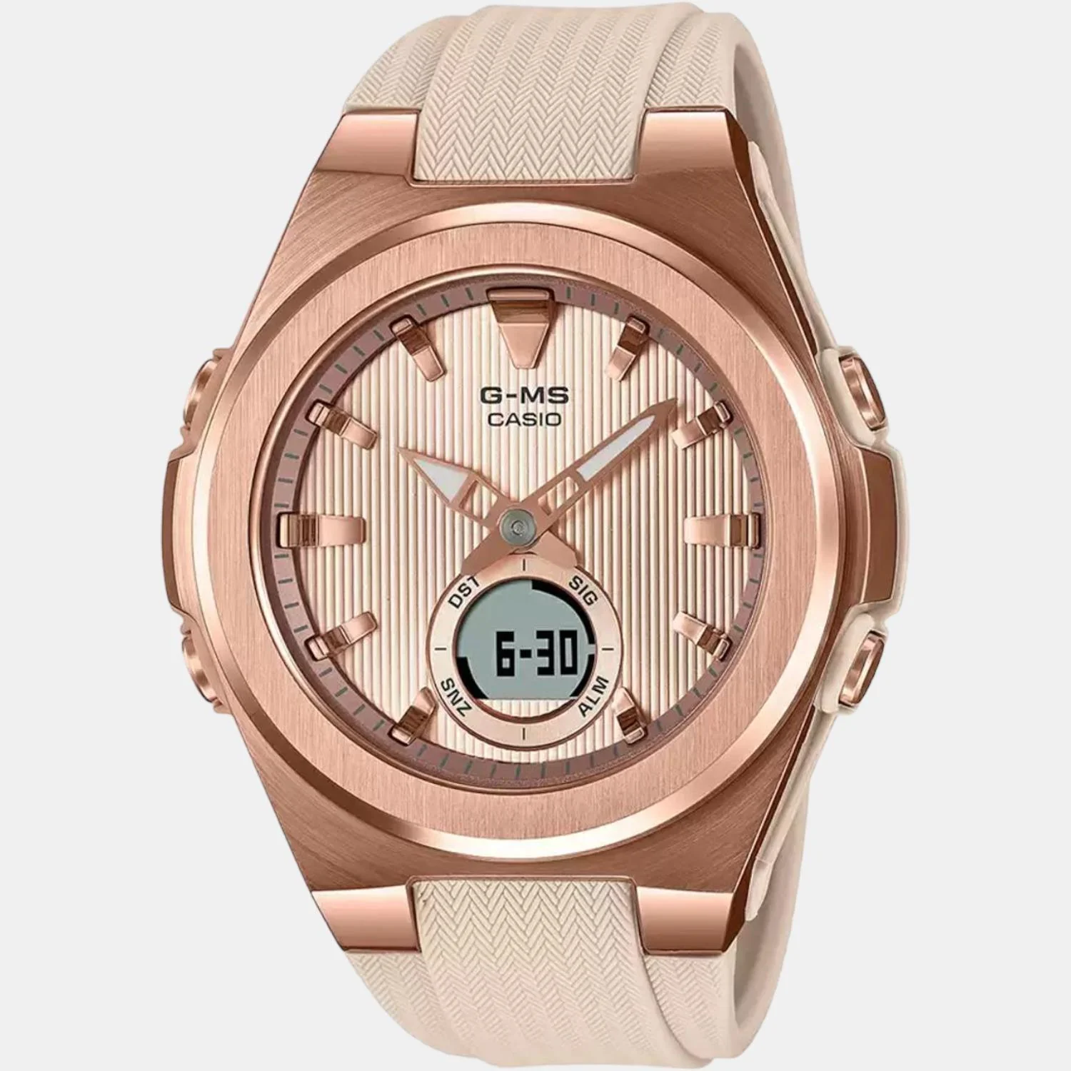 Baby-G Women Quartz Rose Gold Dial Analog-Digital Resin Watch BX194 - Image 2