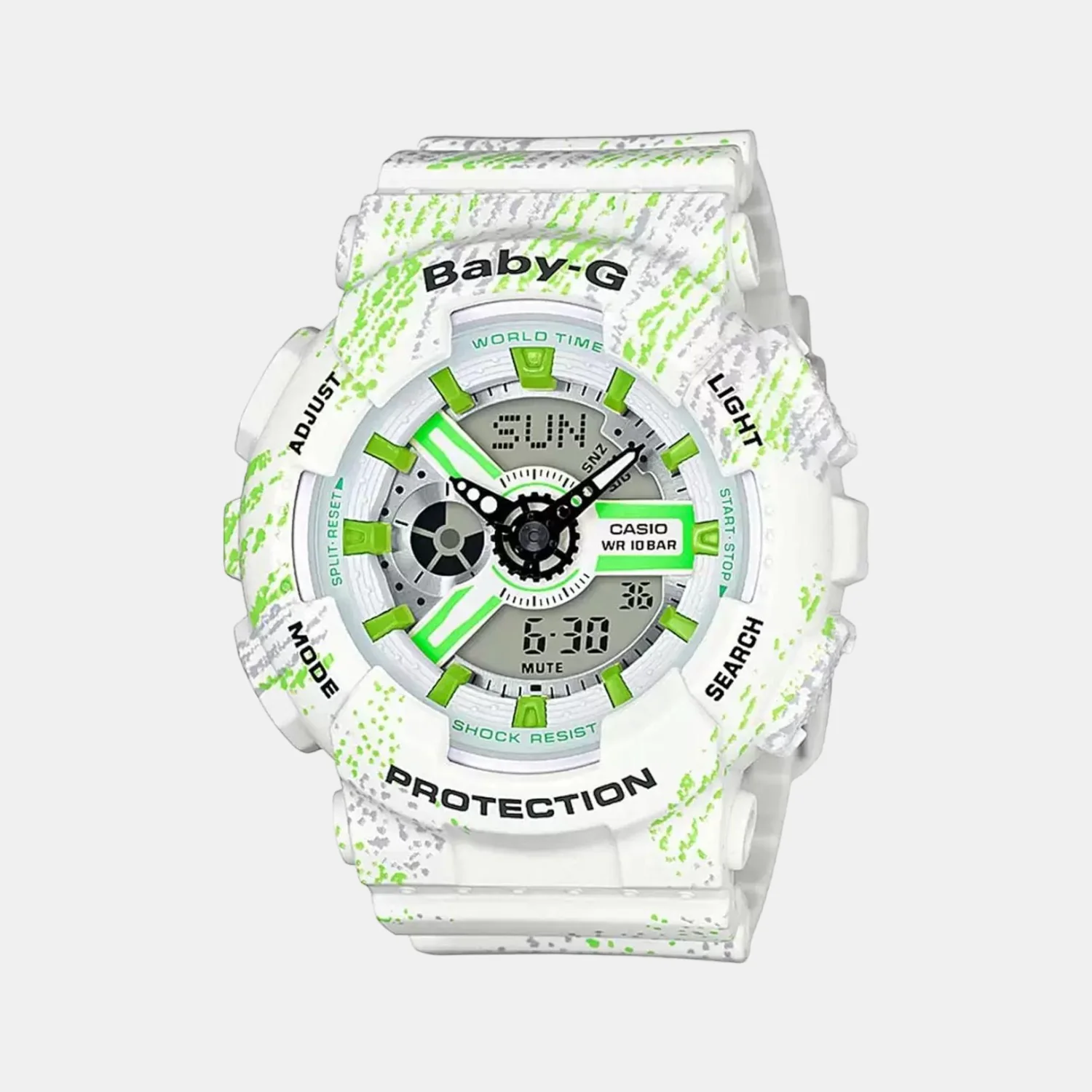 Baby-G Women Quartz Two Tone Dial Analog-Digital Resin Watch BX073
