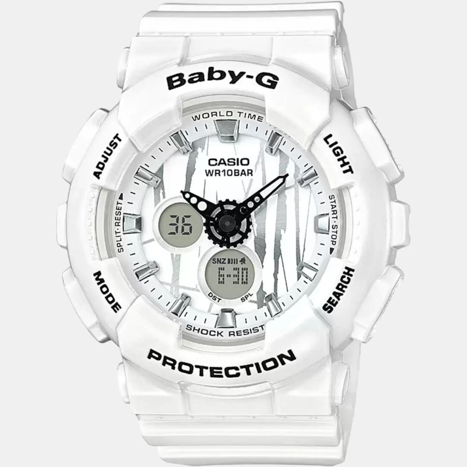 Baby-G Women Quartz White Dial Analog-Digital Resin Watch B176 - Image 2