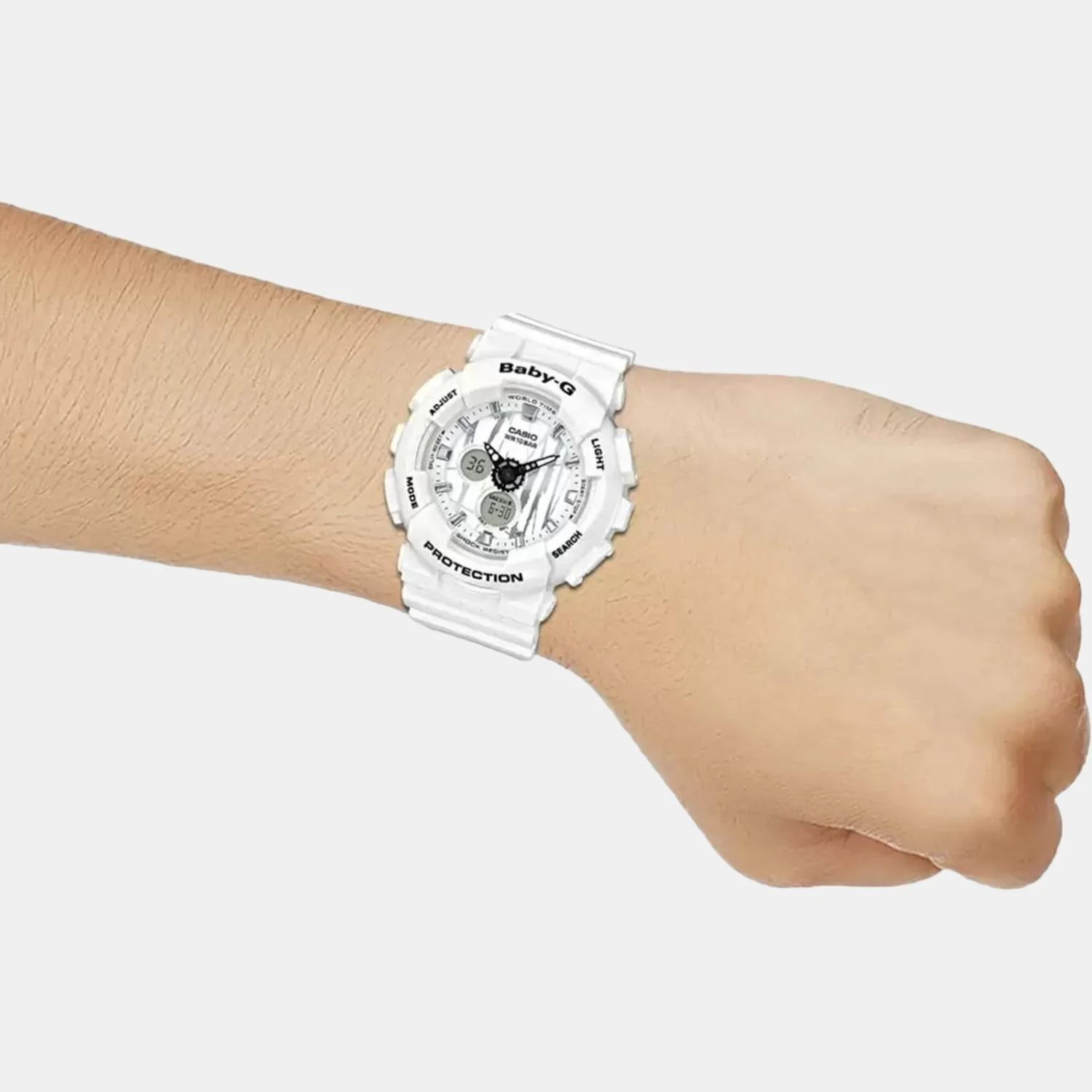 Baby-G Women Quartz White Dial Analog-Digital Resin Watch B176 - Image 6