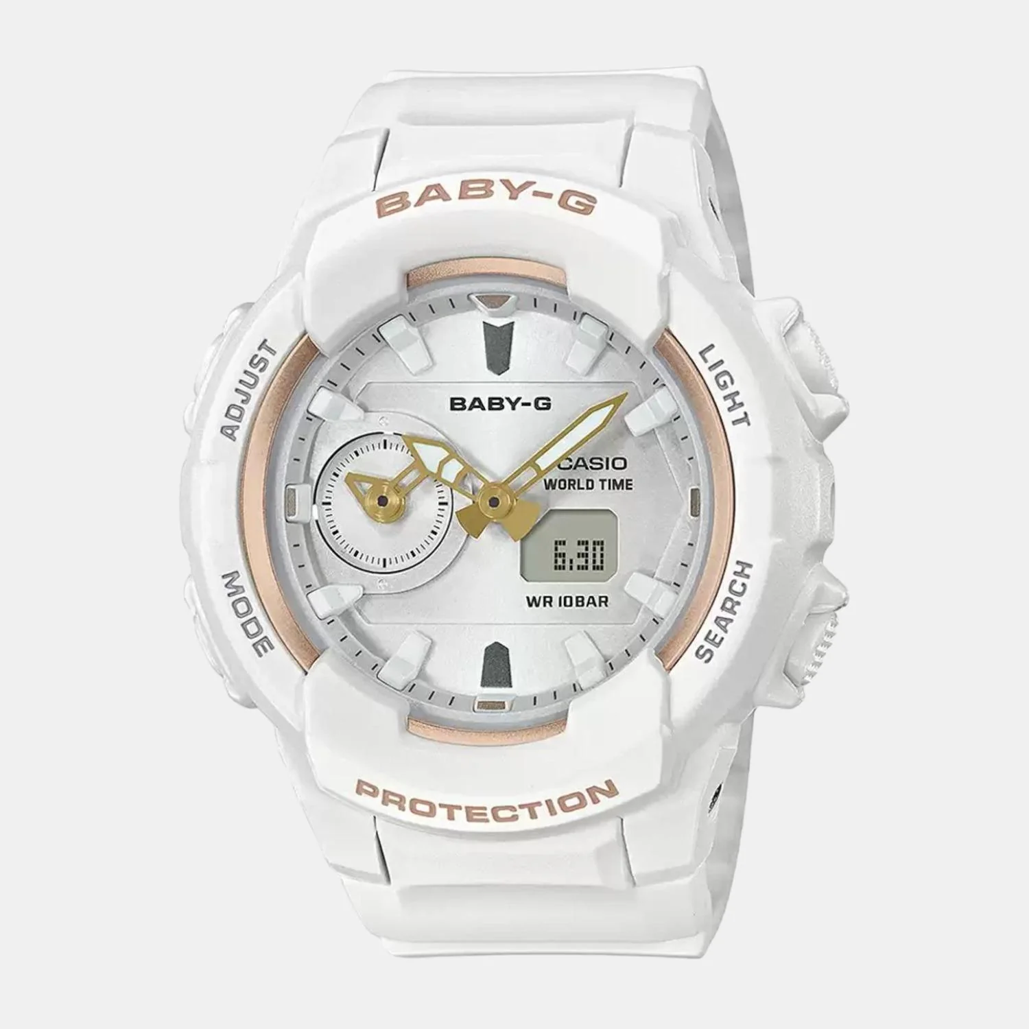 Baby-G Women Quartz White Dial Analog-Digital Resin Watch BX118 - Image 2