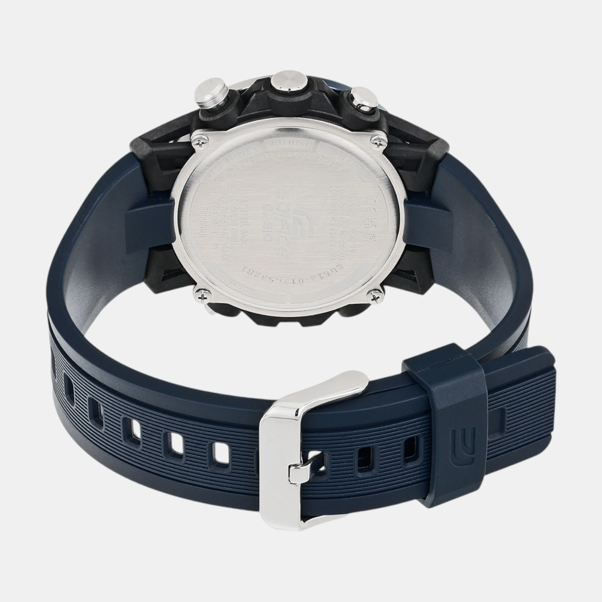 Edifice Men Quartz Black Dial Analog-Digital Resin Watch ED612 - Image 6