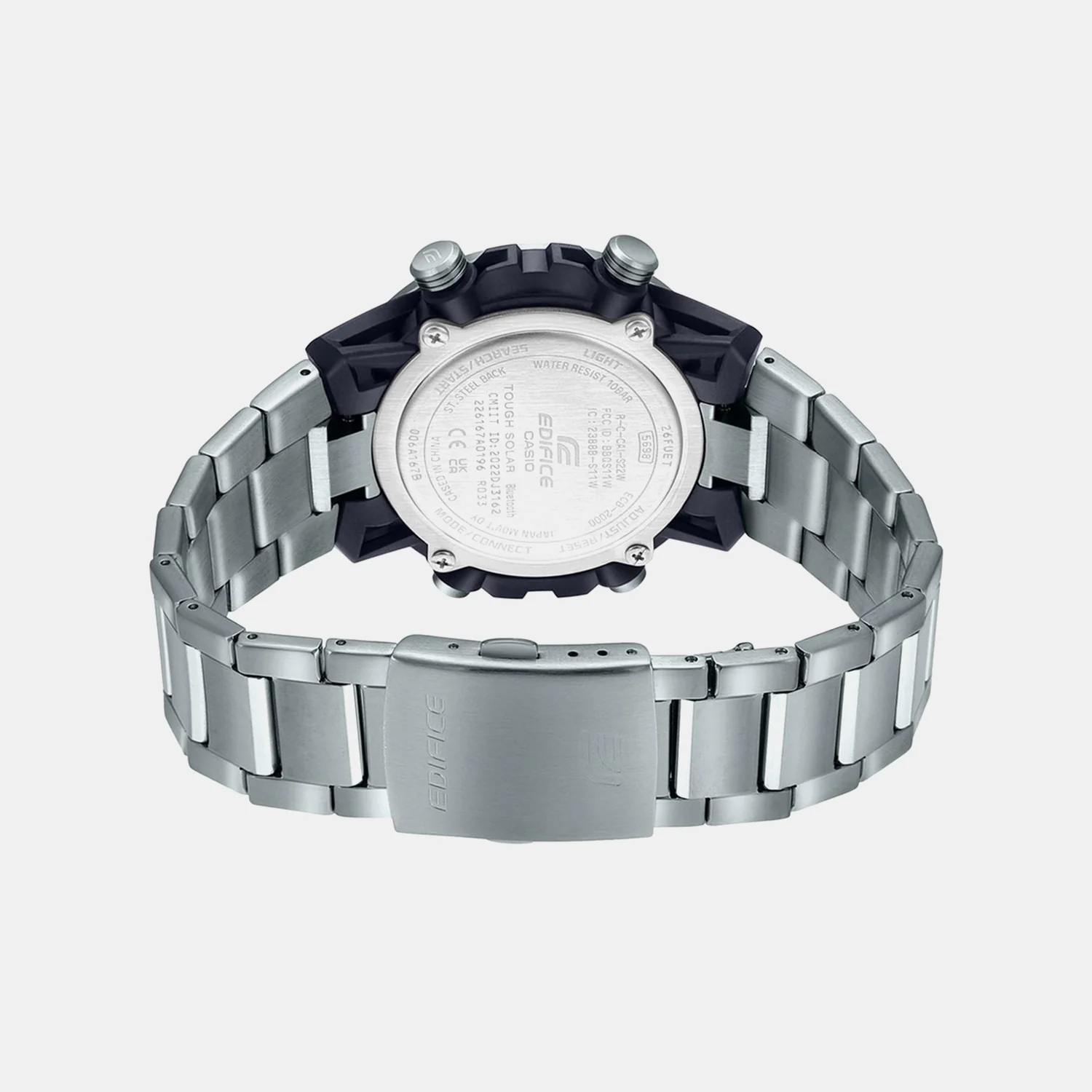 Edifice Men Quartz Black Dial Analog-Digital Stainless Steel Watch ED564 - Image 4