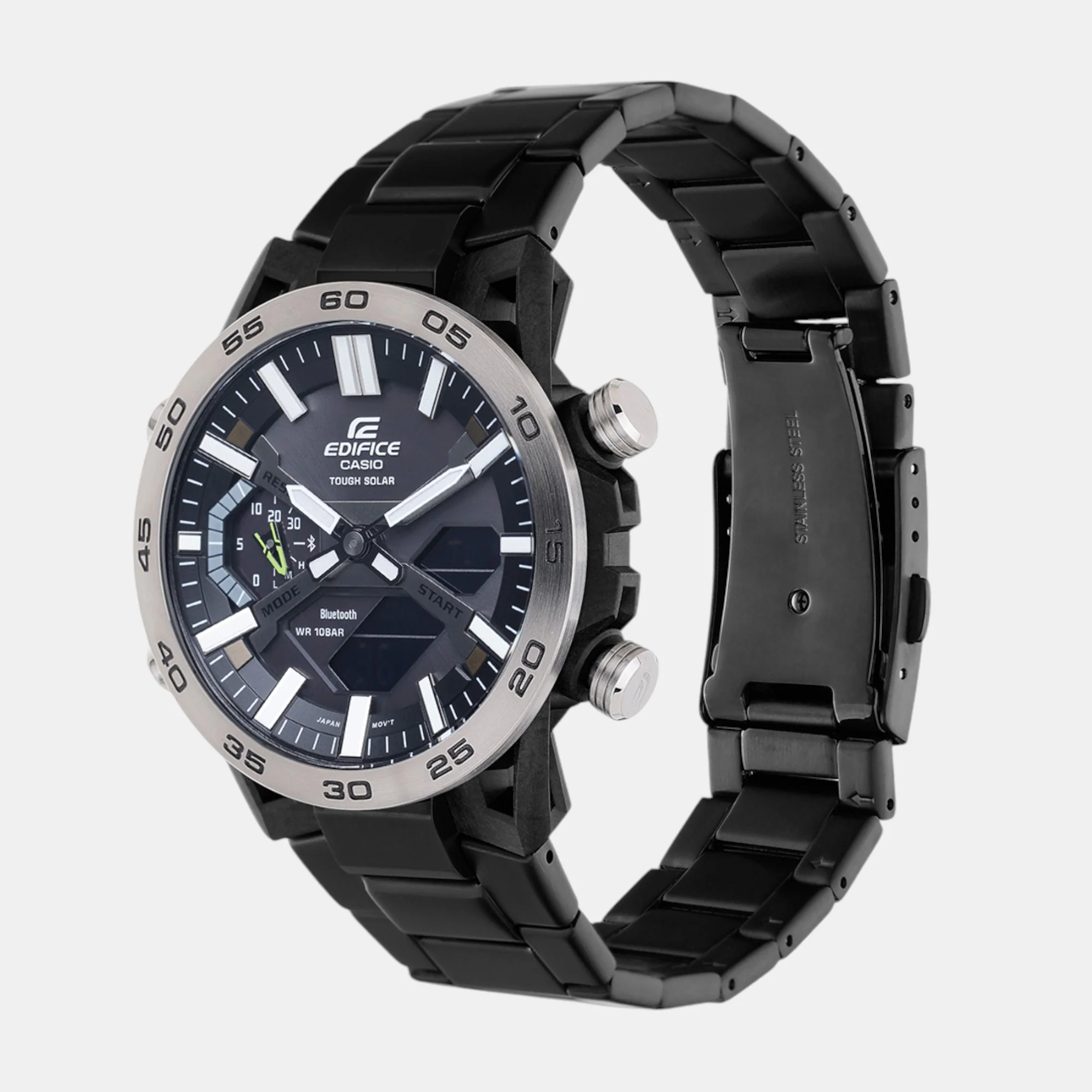 G-Shock Men Solar Black Dial Analog-Digital Stainless Steel Watch ED609 - Image 3