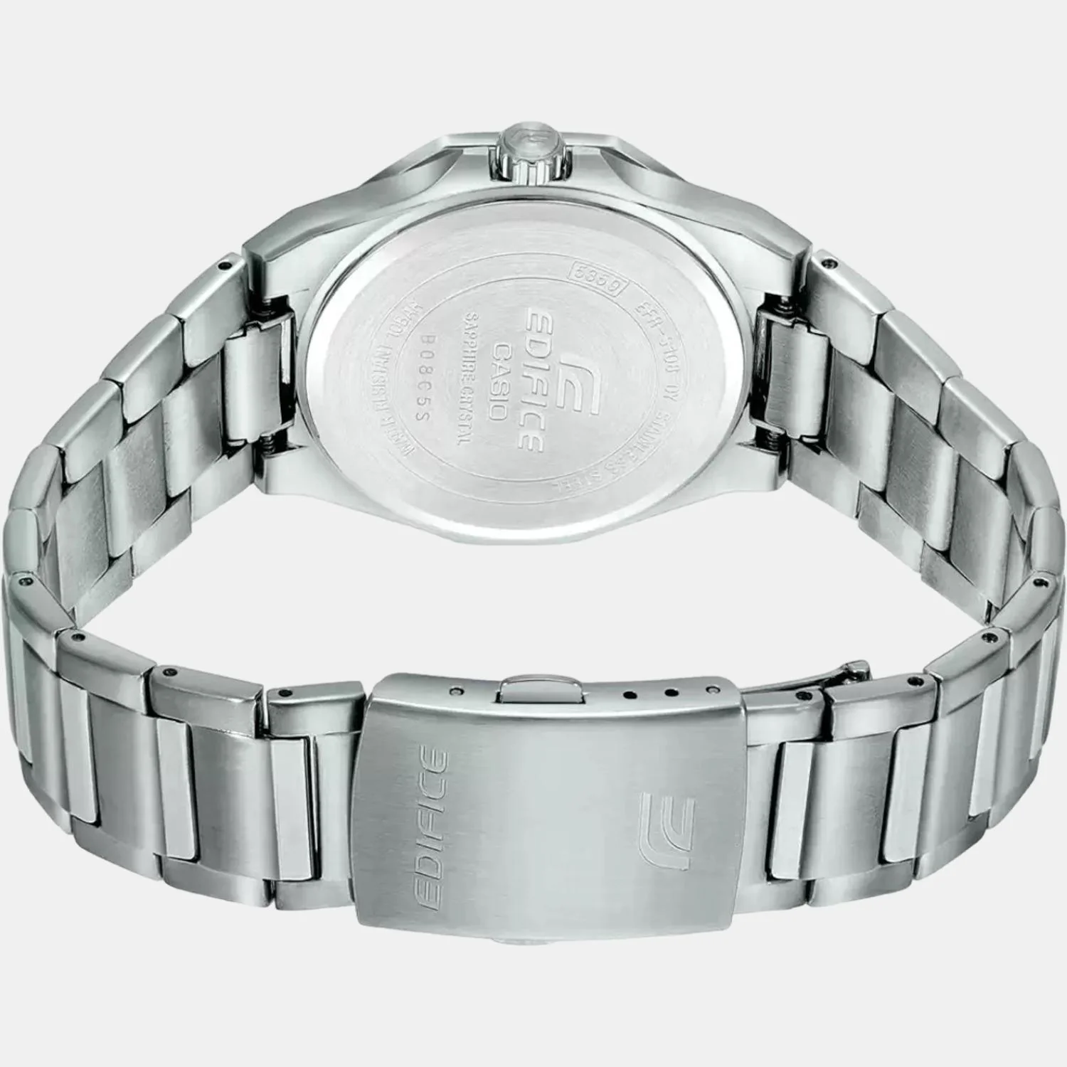 Edifice Men Quartz Black Dial Analog Stainless Steel Watch ED539 - Image 5