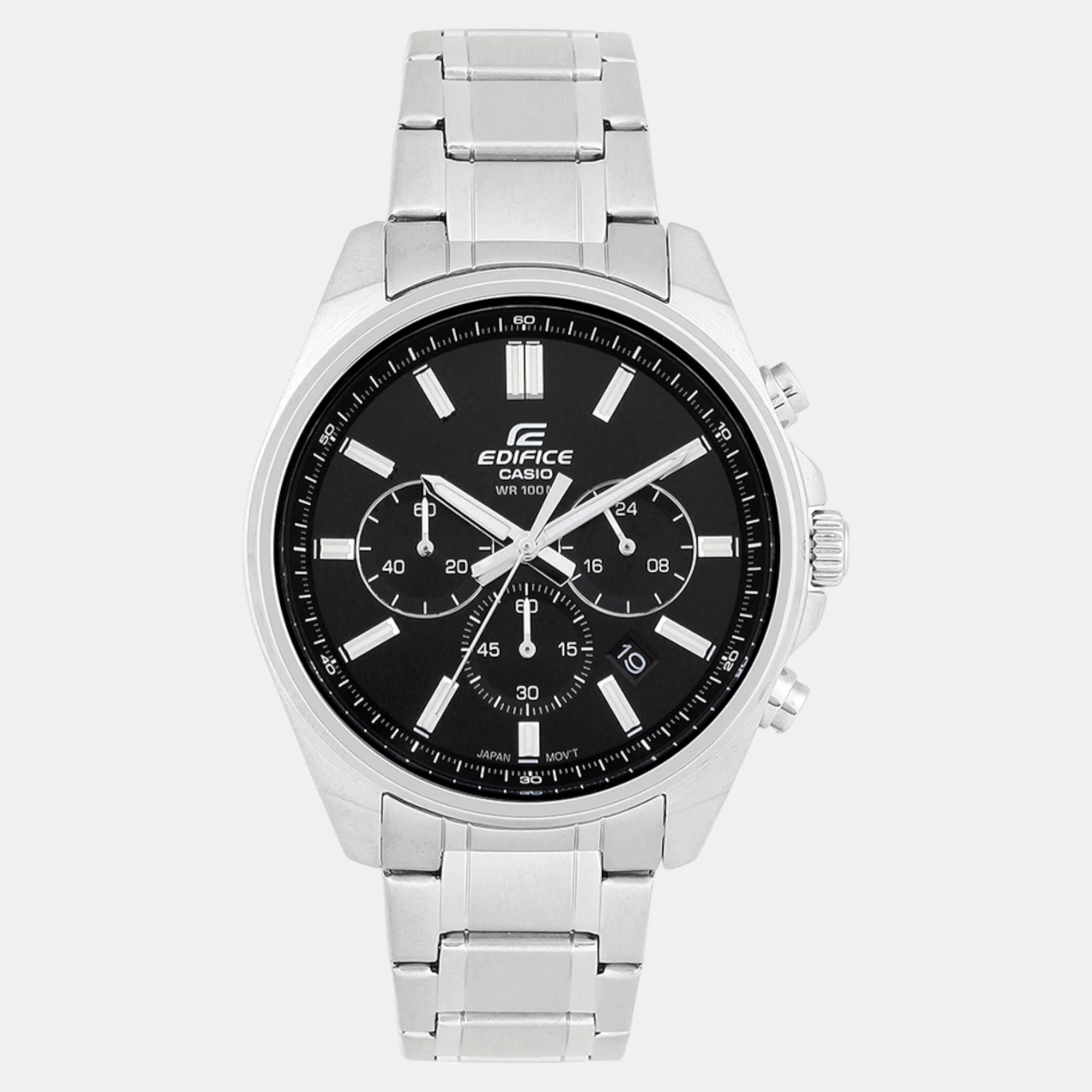 G-Shock Men Quartz Black Dial Chronograph Stainless Steel Watch ED596 - Image 2