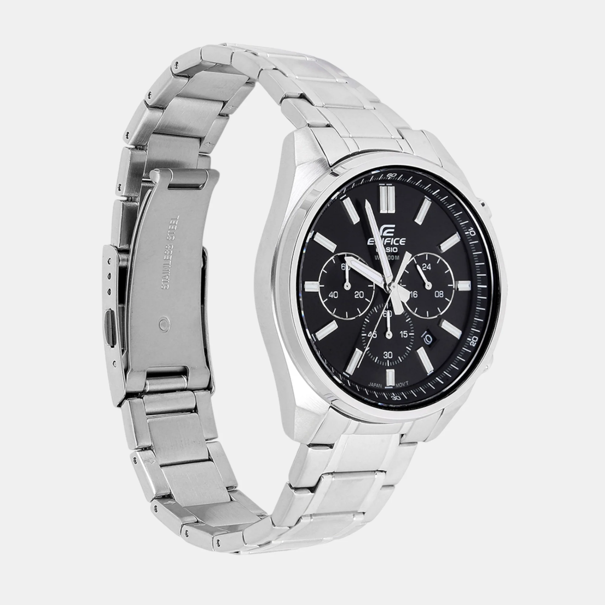 G-Shock Men Quartz Black Dial Chronograph Stainless Steel Watch ED596 - Image 4