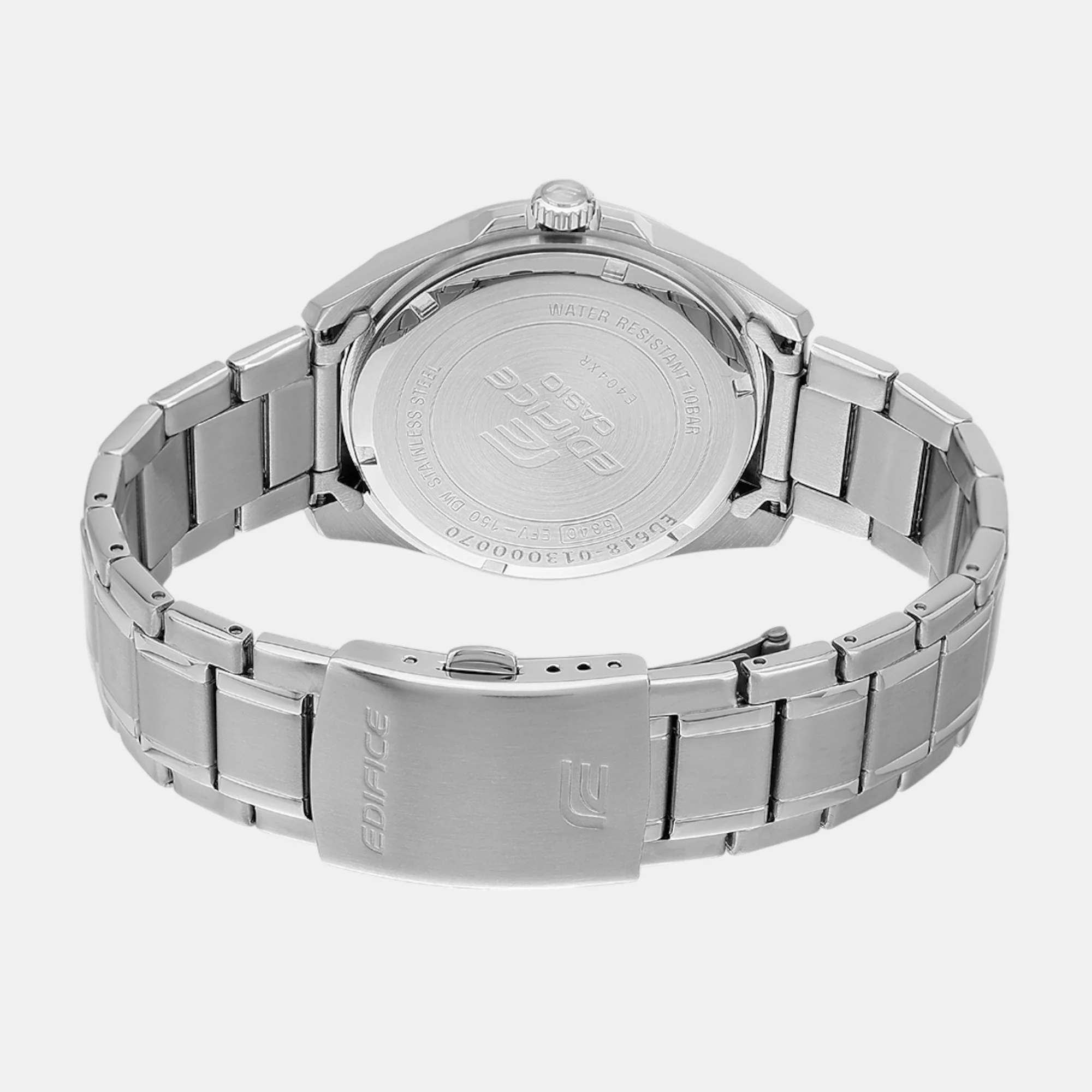 Edifice Men Quartz Black Dial Analog Stainless Steel Watch ED618 - Image 7