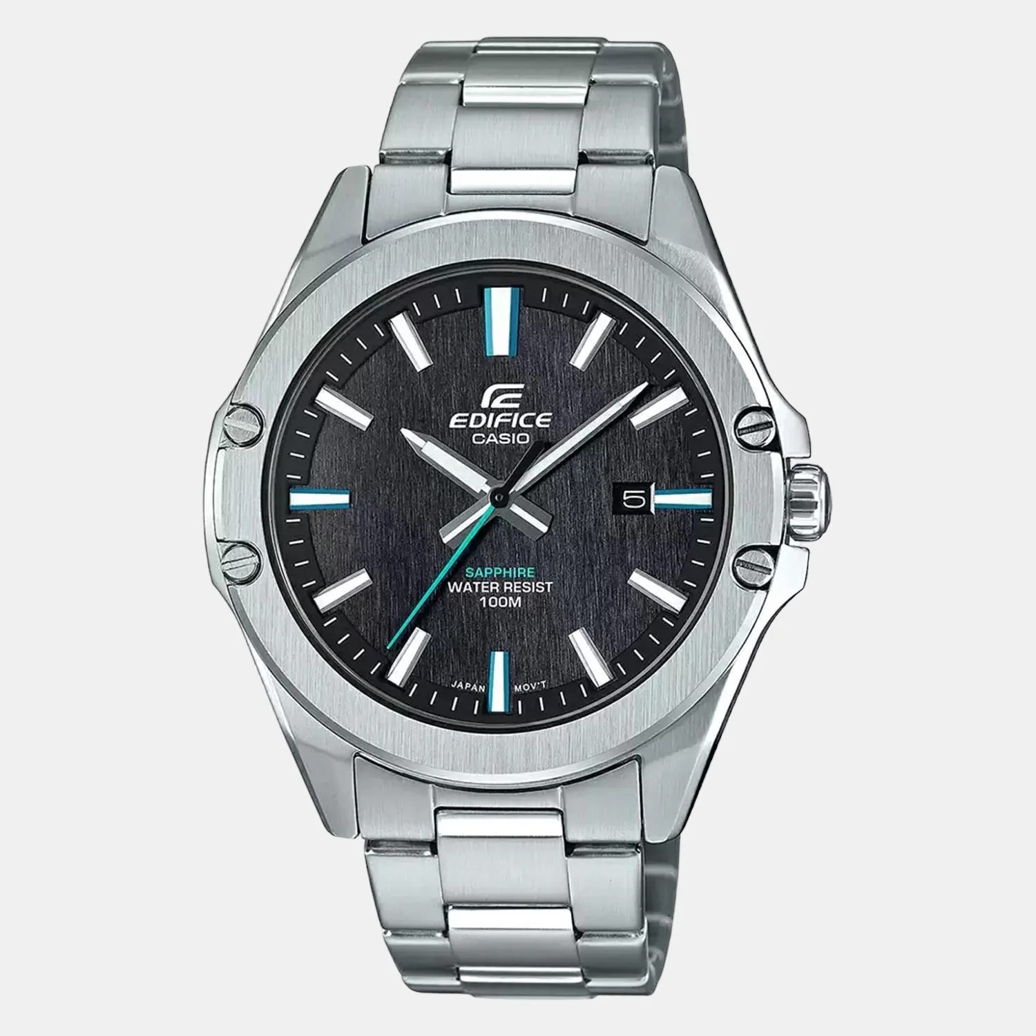 Edifice Men Quartz Black Dial Analog Stainless Steel Watch EX509 - Image 2