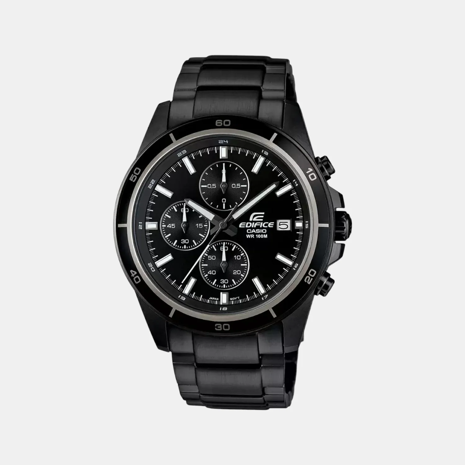 G-Shock Men Quartz Black Dial Chronograph Stainless Steel Watch EX206