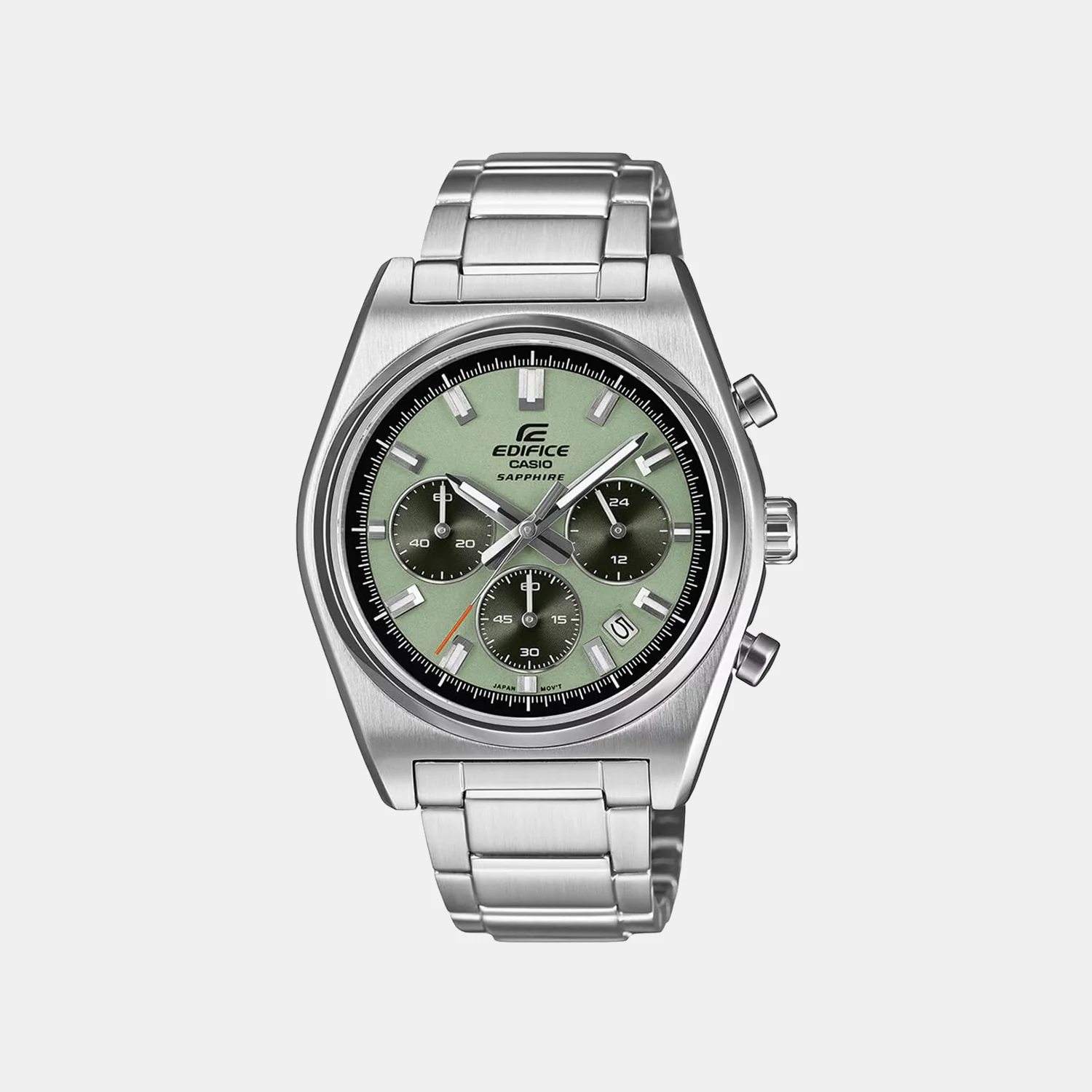 Edifice Men Quartz Green Dial Chronograph Stainless Steel Watch EFB-730D-3AVUDF ED689
