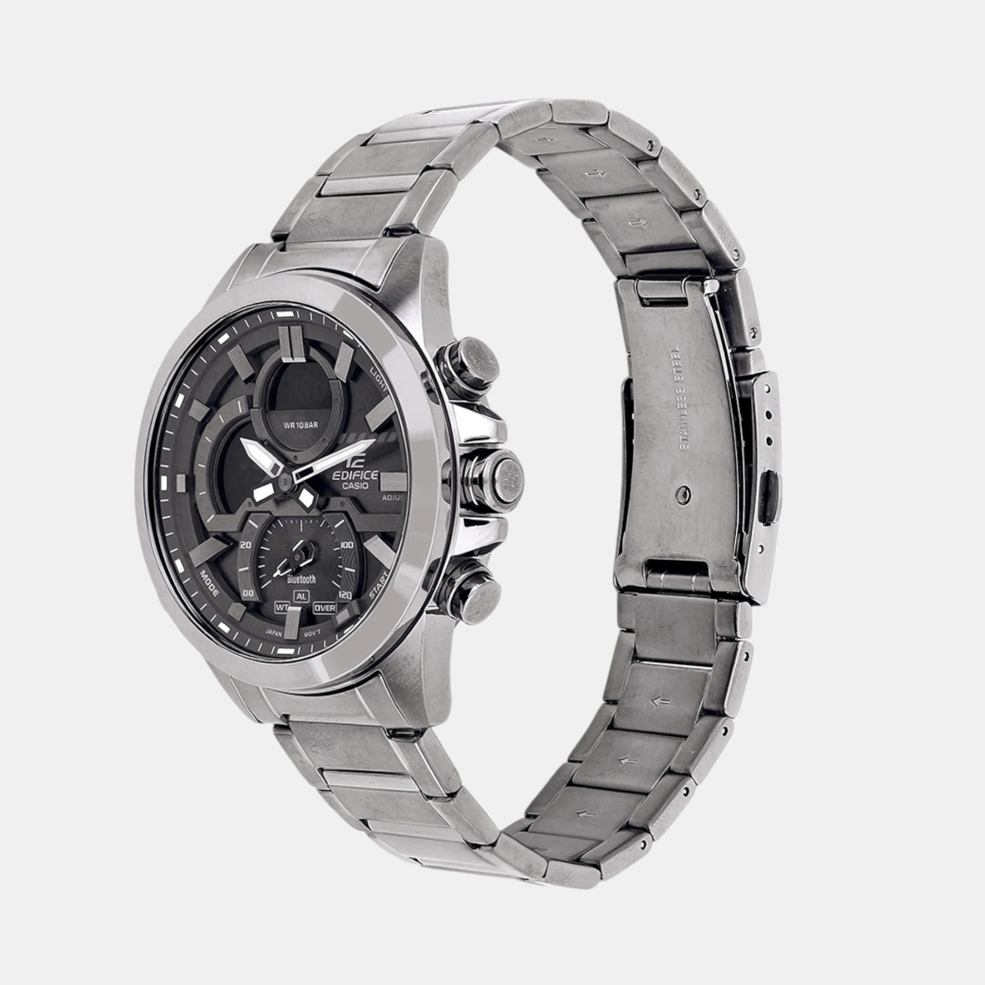 G-Shock Men Quartz Grey Dial Chronograph Stainless Steel Watch ED605 - Image 4