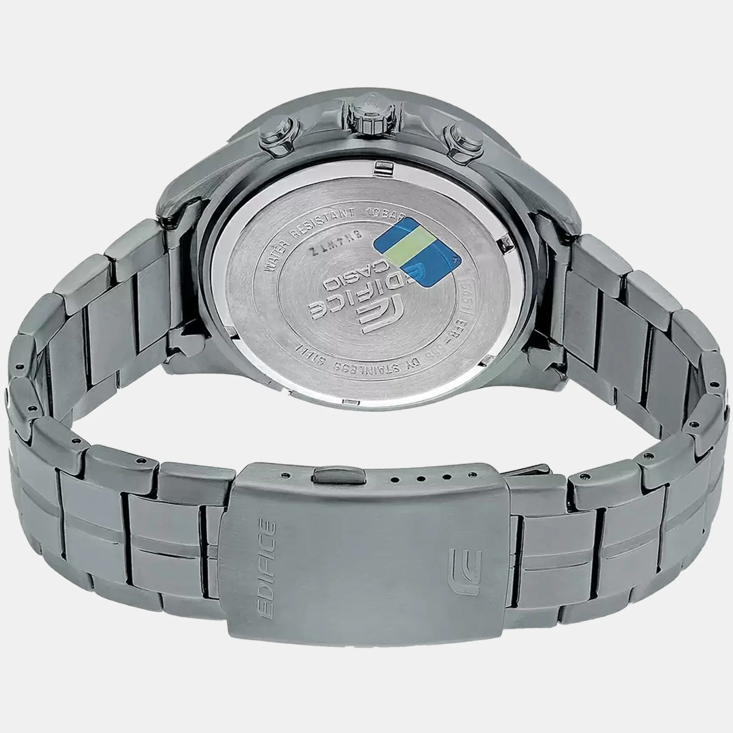 Edifice Men Quartz Grey Dial Chronograph Stainless Steel Watch EX494 - Image 6