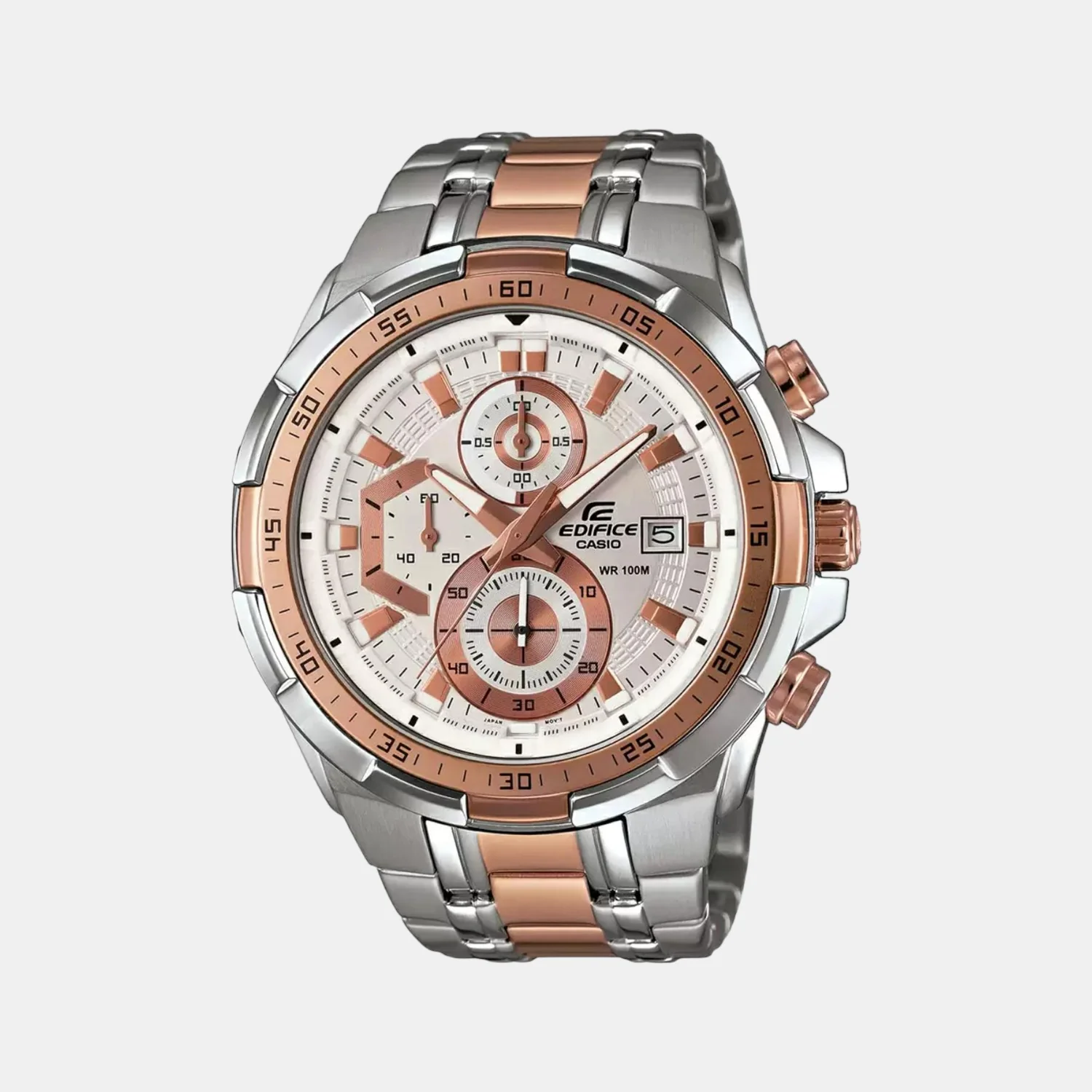 G-Shock Men Quartz White Dial Chronograph Stainless Steel Watch EX222