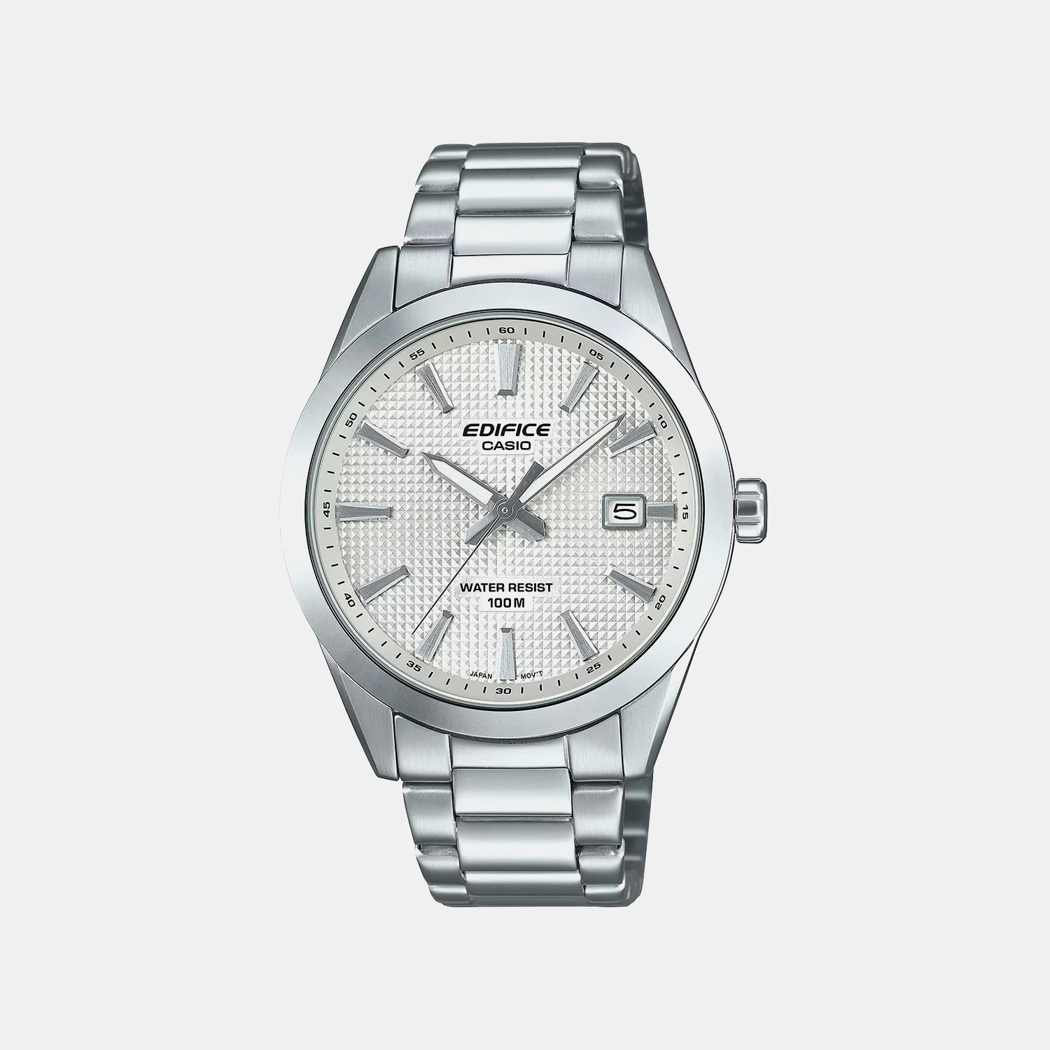 Edifice Men Quartz White Dial Analog Stainless Steel Watch ED686 EFV-160D-7AVDF
